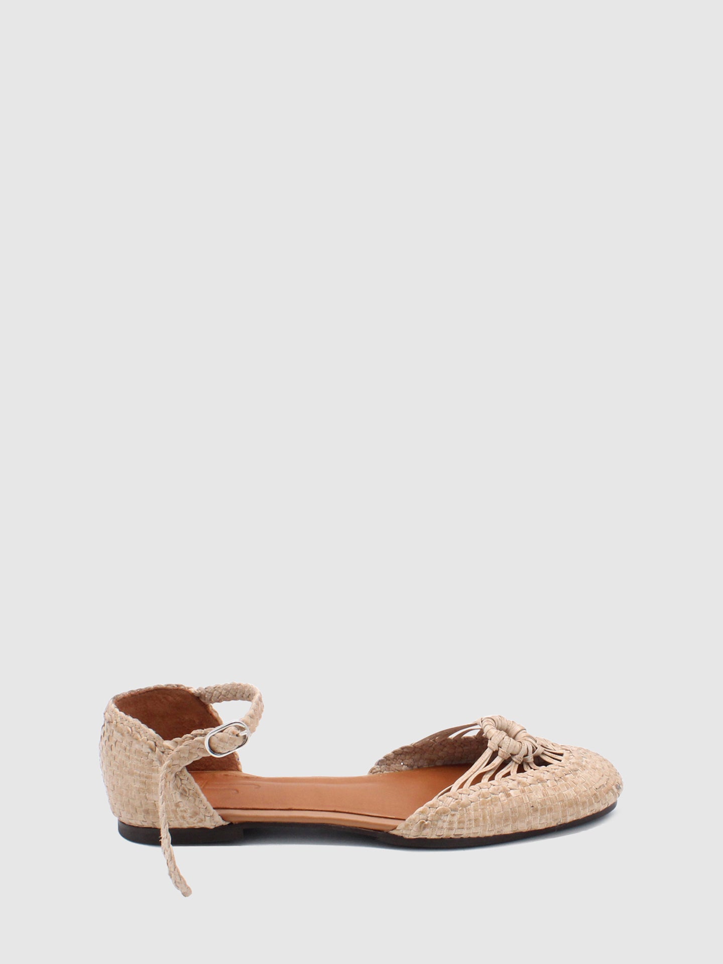 JJ Heitor Beige Round Toe Sandals