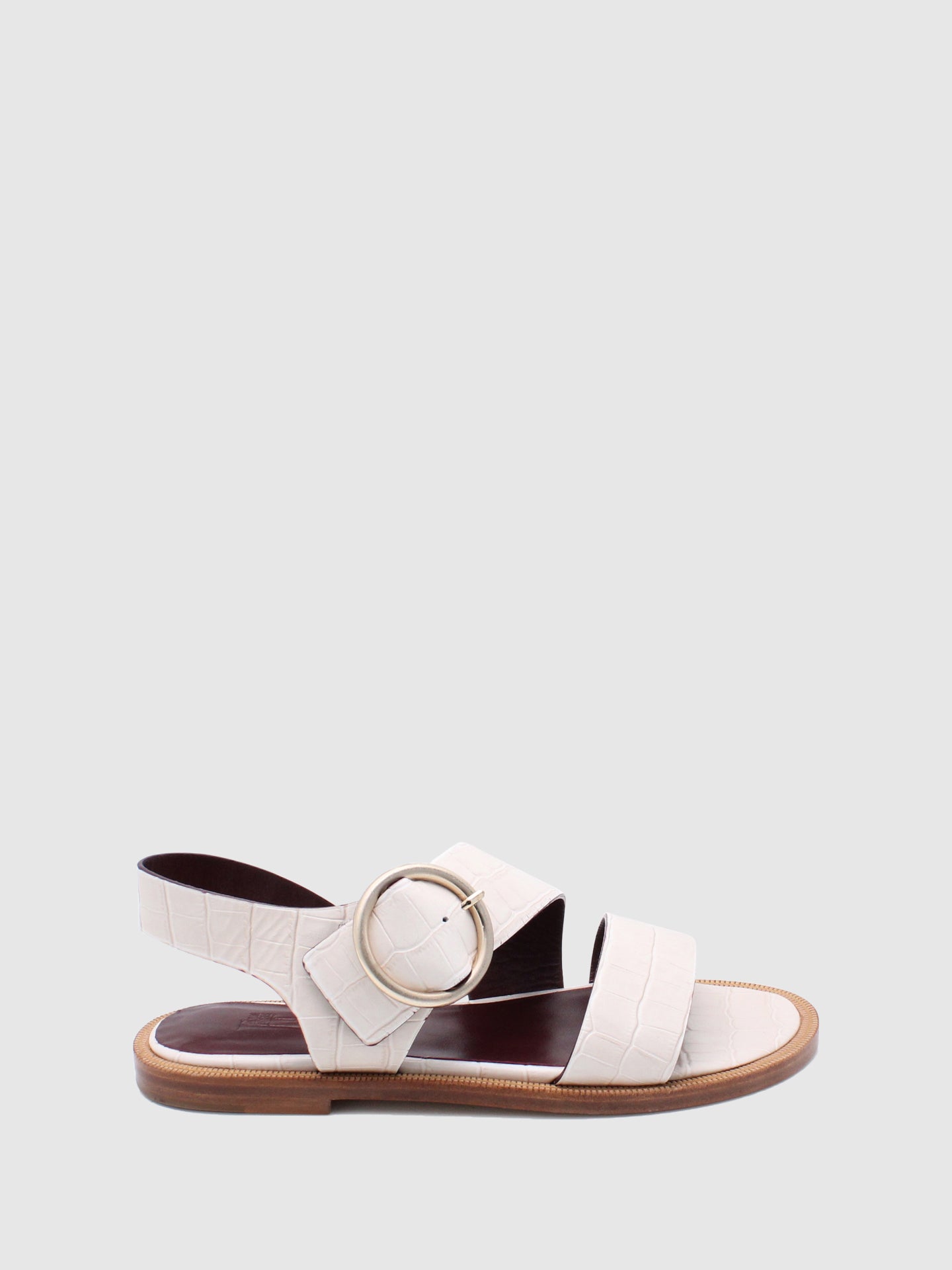 JJ Heitor White Crossover Sandals