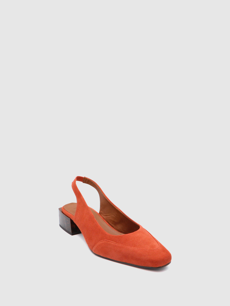 JJ Heitor Brick Sling-Back Pumps Sandals