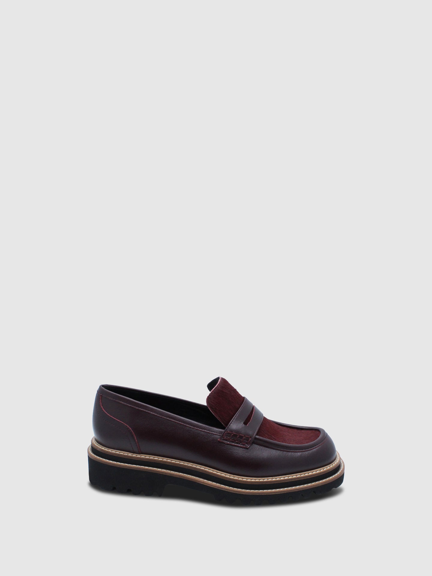 JJ Heitor Loafers Clássicos em Bordeaux