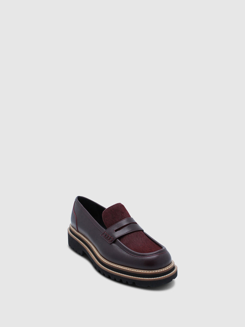 JJ Heitor Loafers Clássicos em Bordeaux