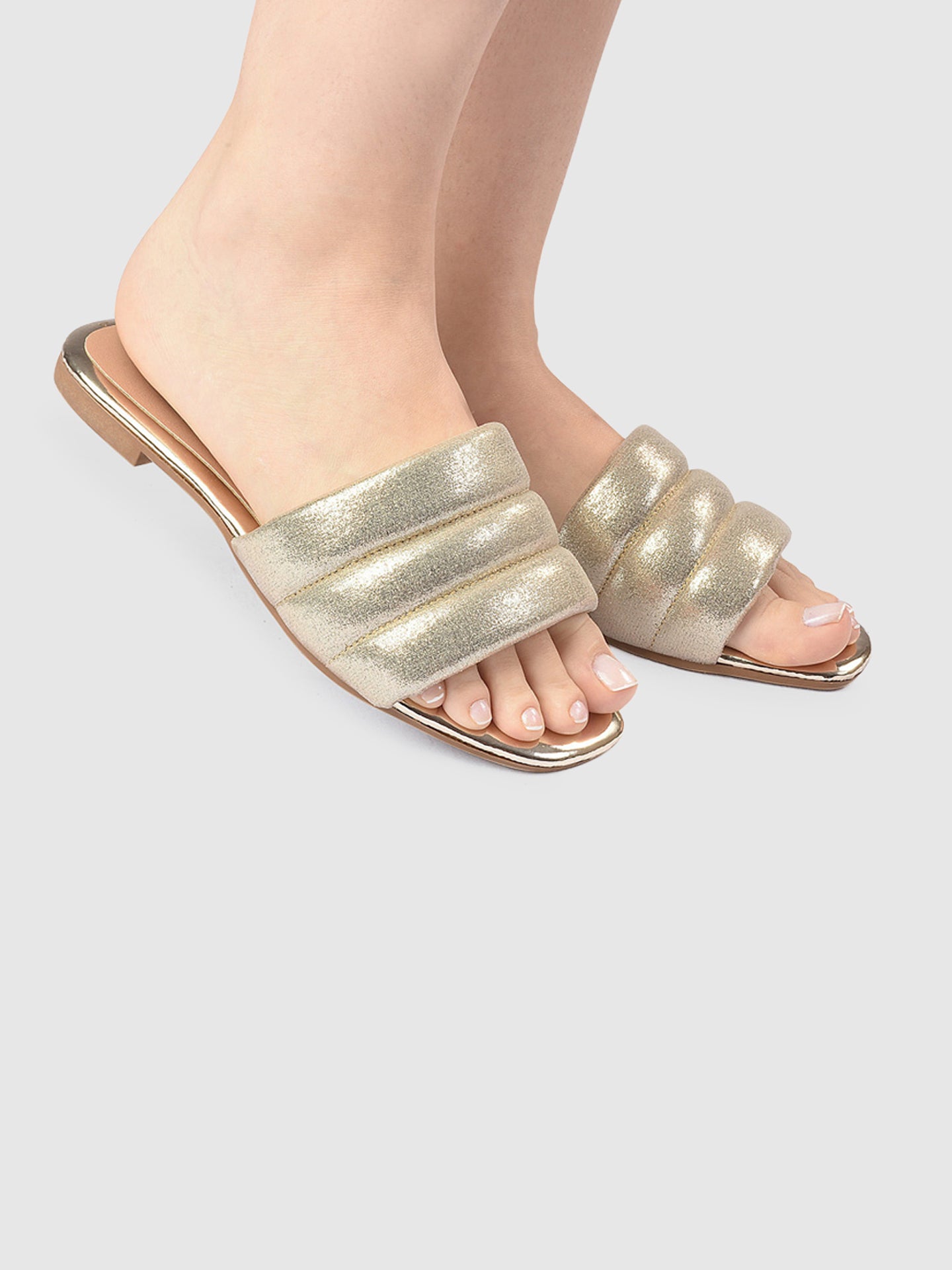 PARODI SHOES Chinelos de estilo Casual 13/QQ5620OURO Gold