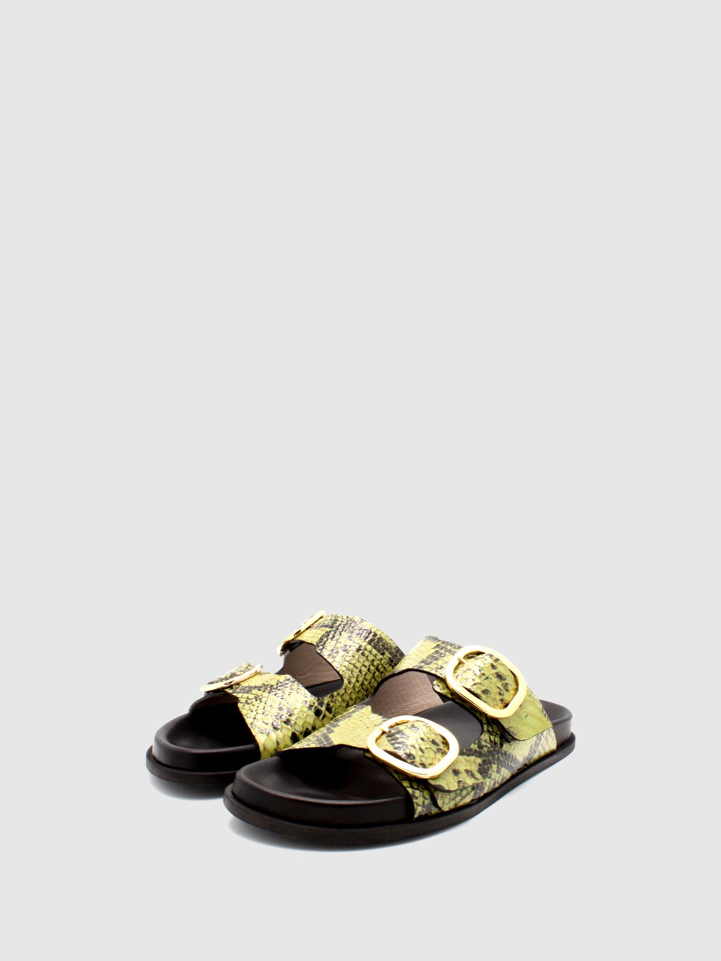 JJ Heitor Mules com Fivela Chicória Khaki