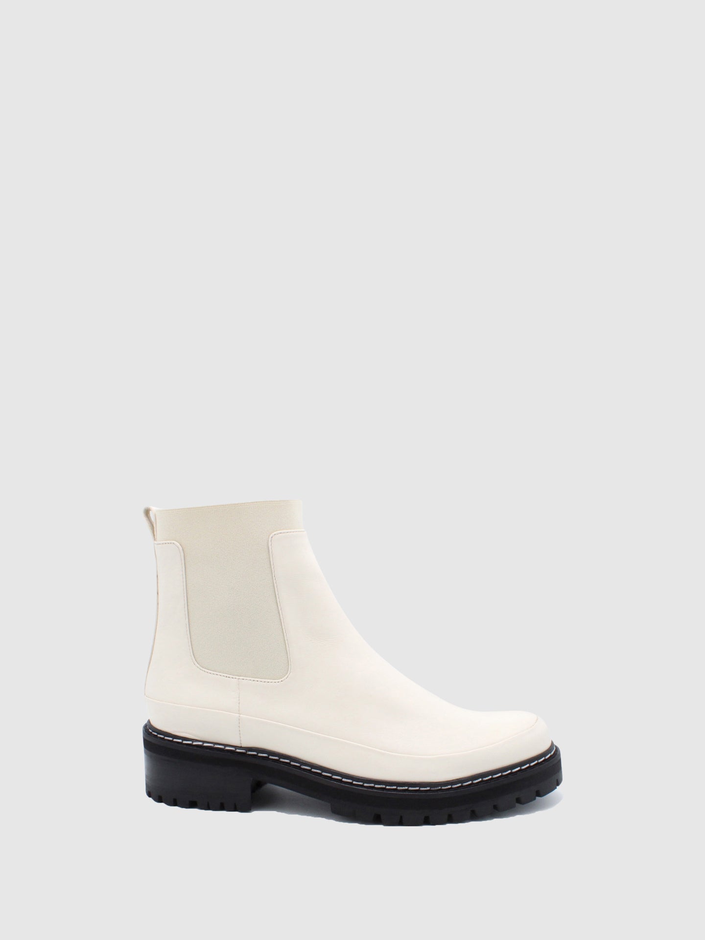 JJ Heitor White Chelsea Boots