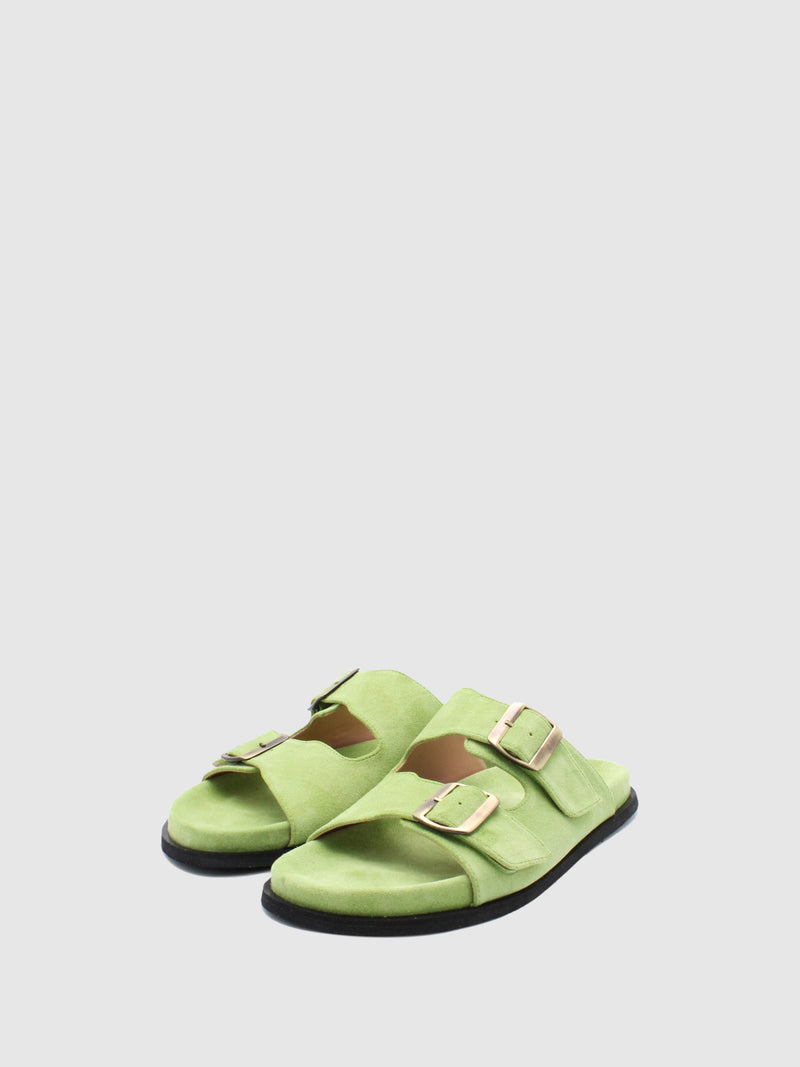 JJ Heitor Mules com Fivela Impact Menthe
