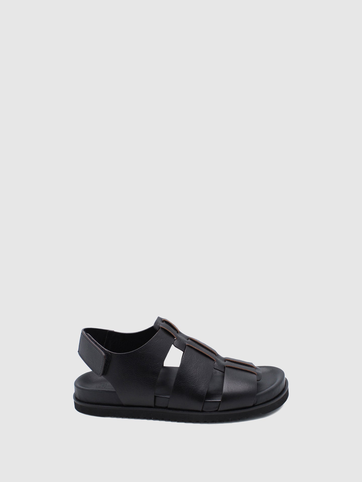 JJ Heitor Black Crossover Sandals