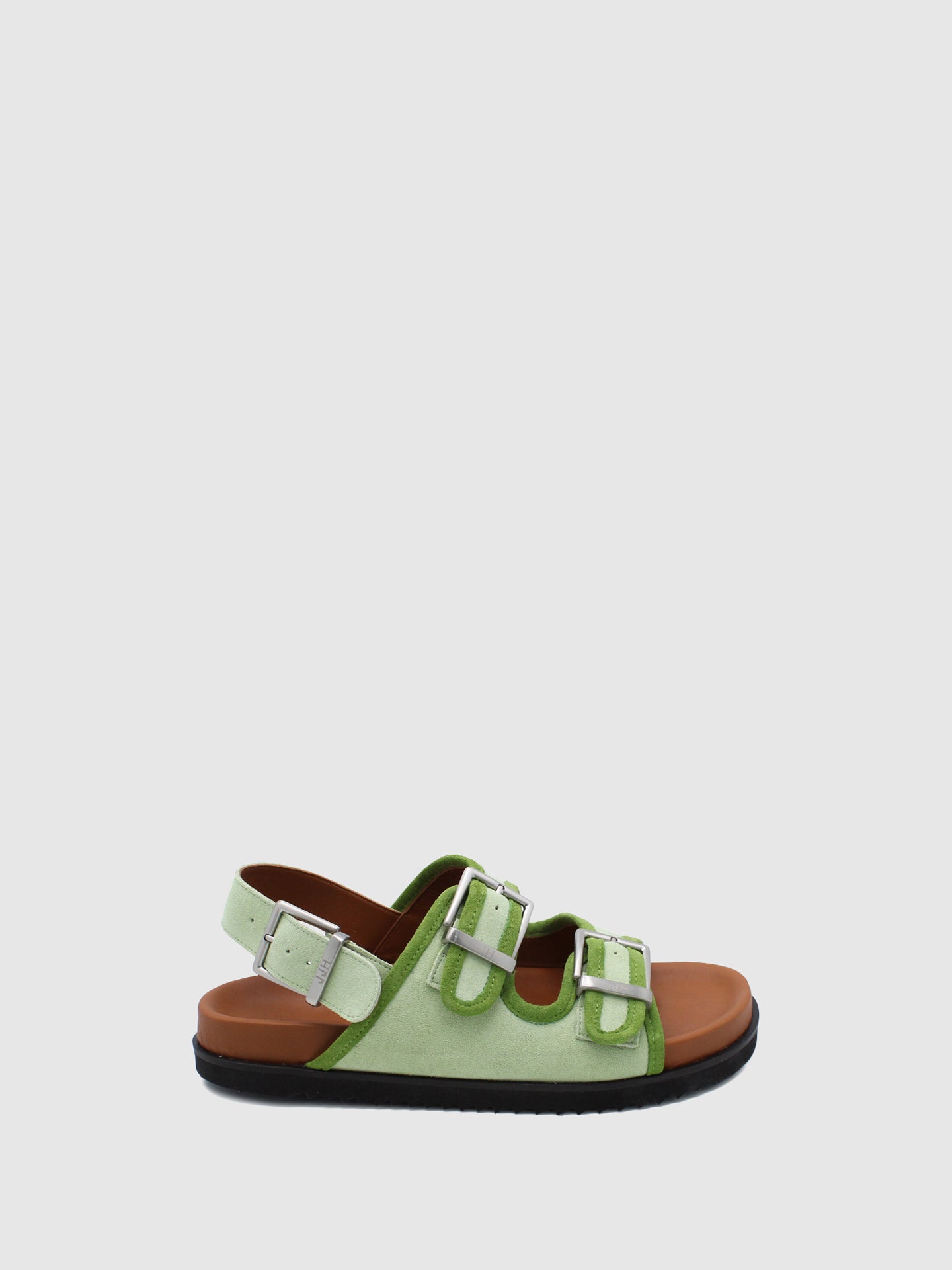 JJ Heitor Green Crossover Sandals