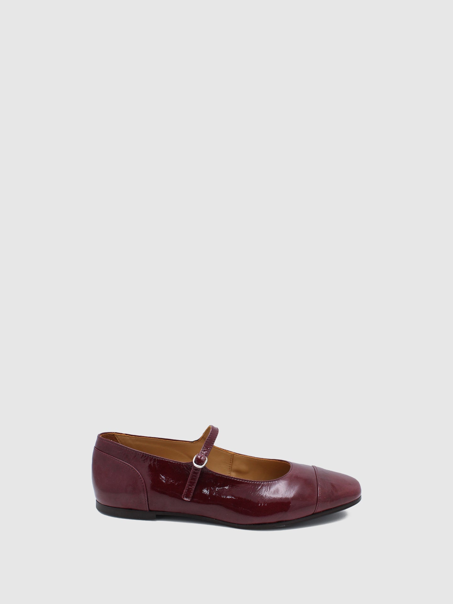 JJ Heitor Bordeaux Round Toe Ballerinas