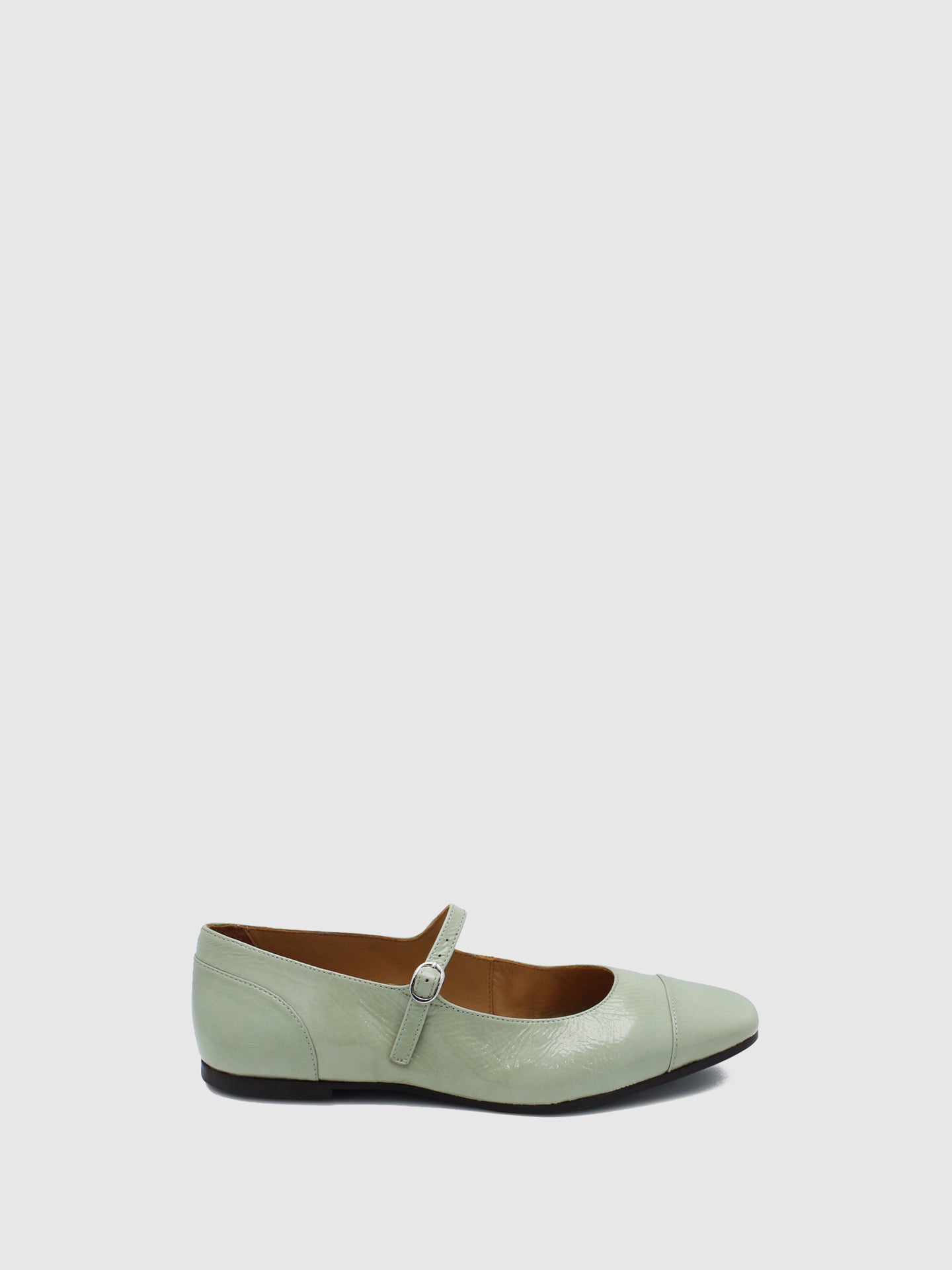 JJ Heitor Green Round Toe Ballerinas