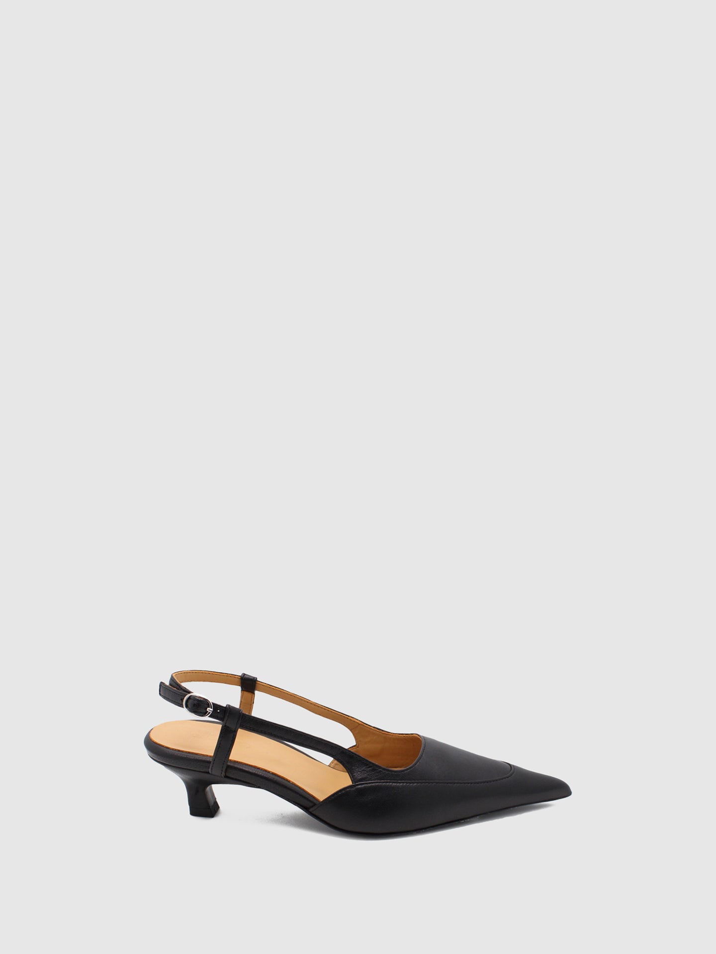 JJ Heitor Black Sling-Back Pumps Shoes