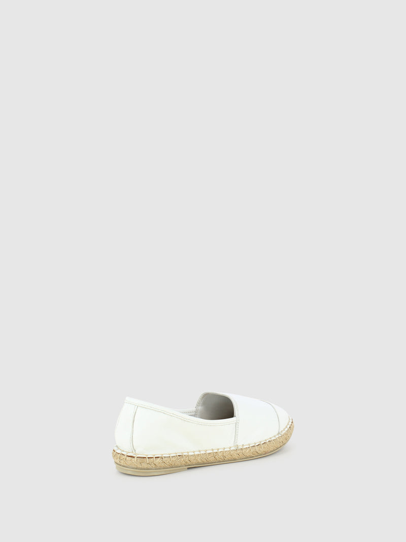 Top3 White Round Toe Espadrilles