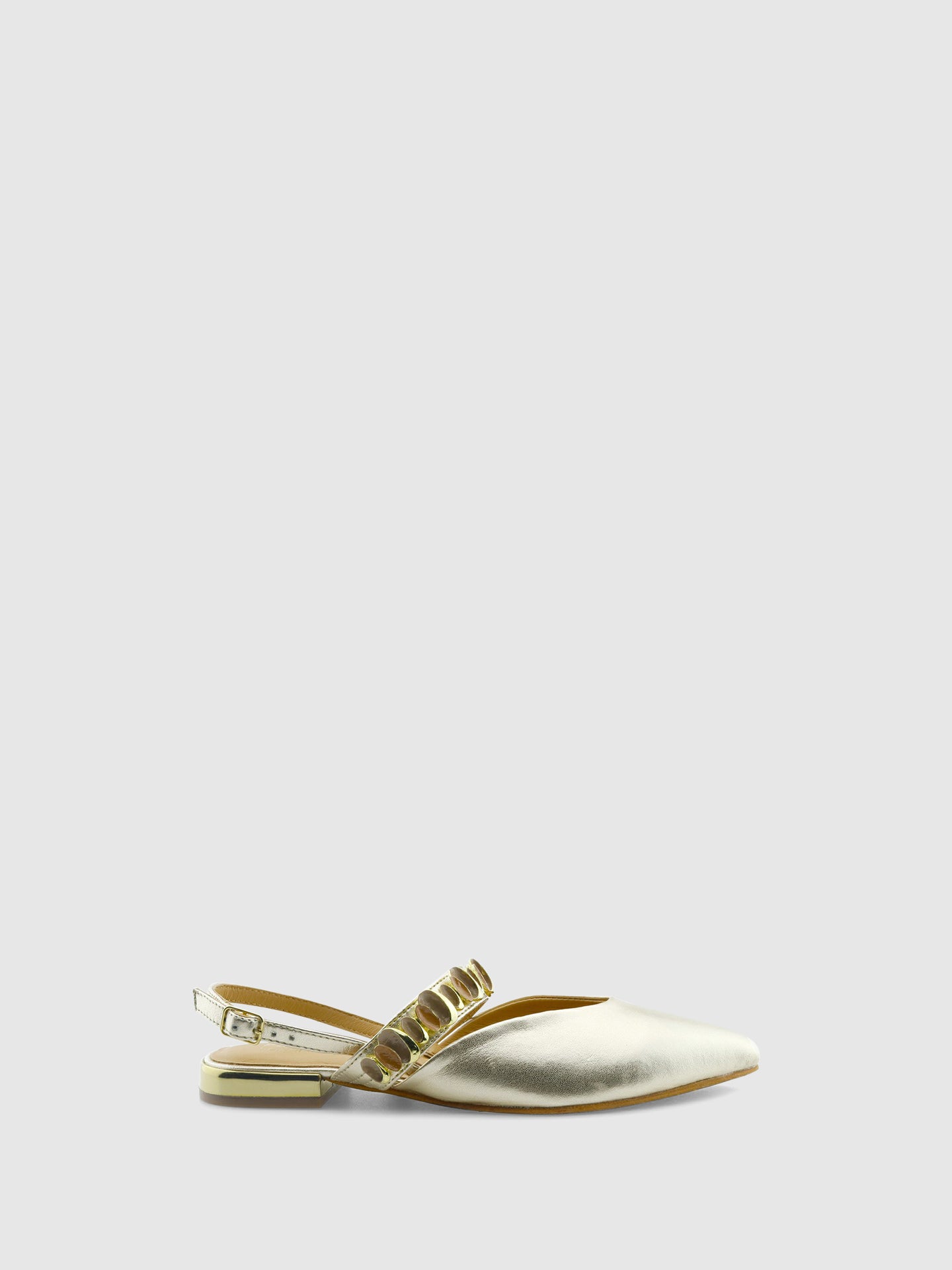 PARODI SHOES Sabrinas com Tira no Calcanhar 53/1949ORO Gold