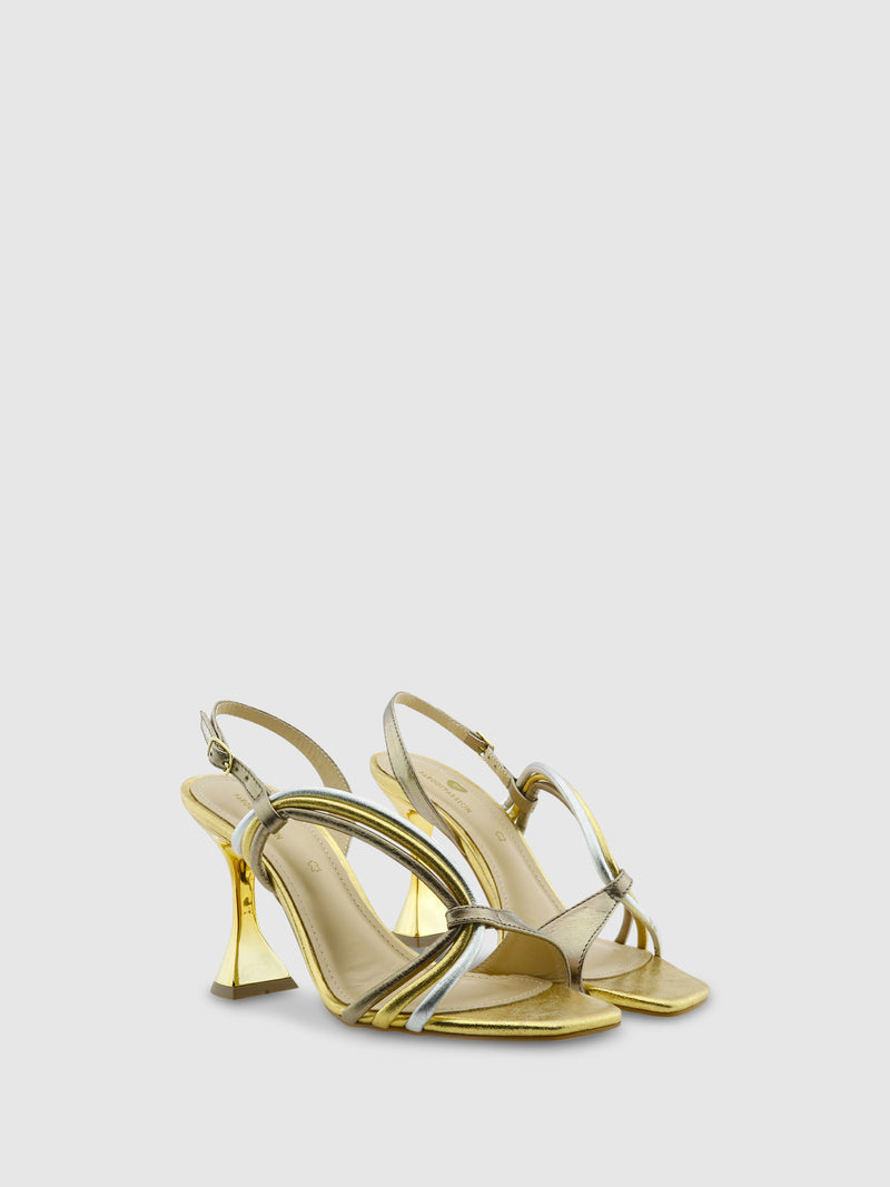 PARODI SHOES Sandálias de Salto 60/1597 Gold
