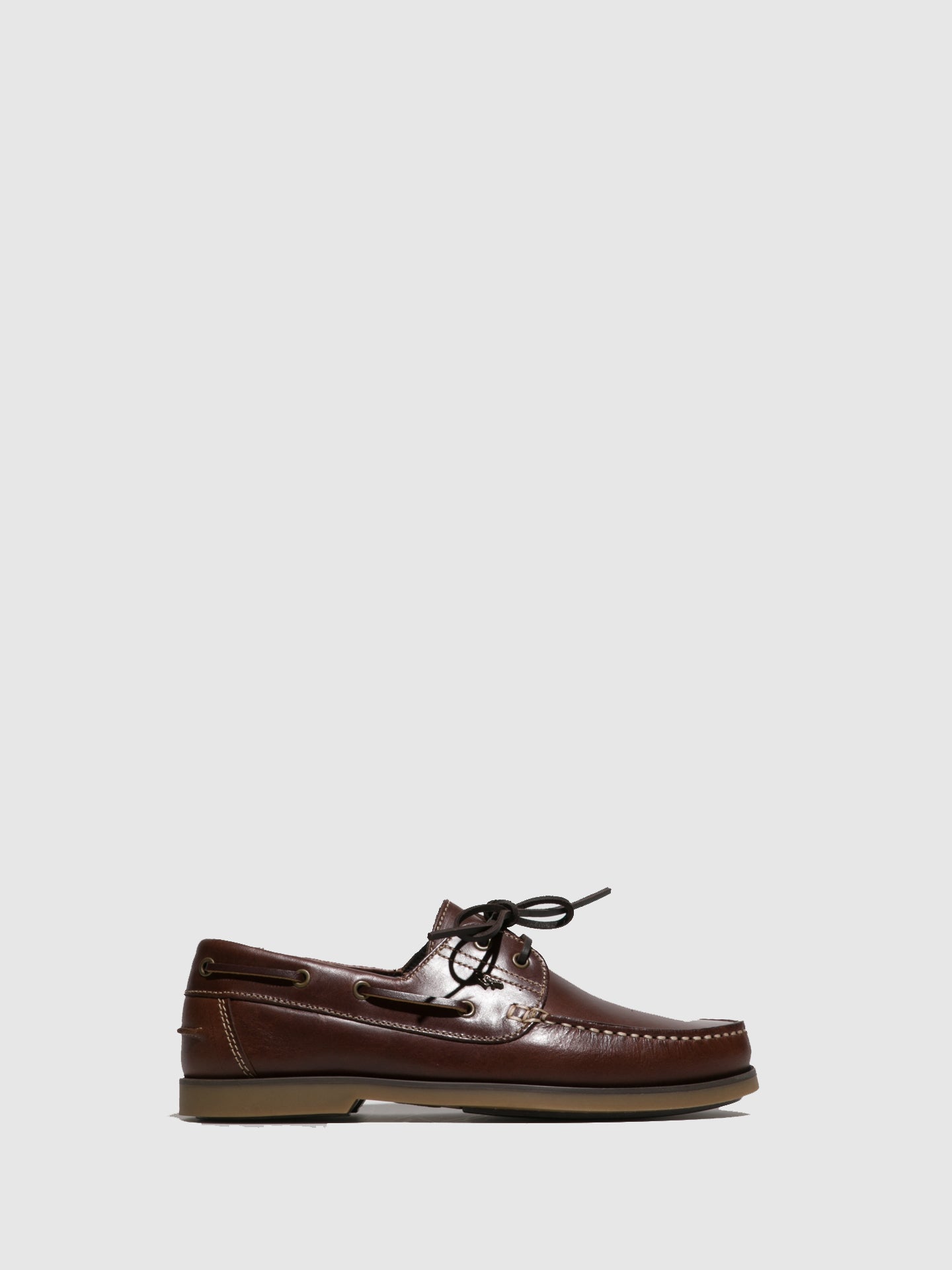 Lagarto Brown Leather Lace-up Shoes
