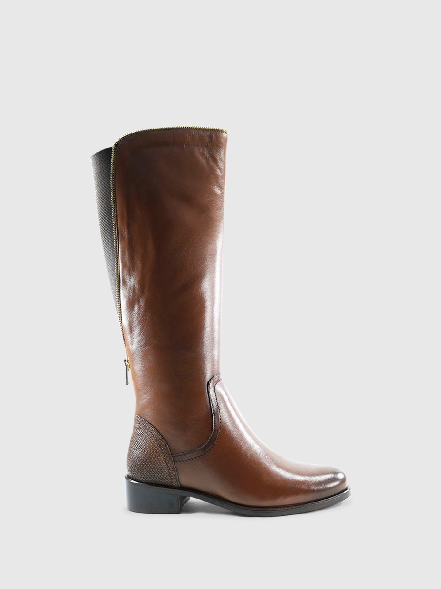 PARODI SHOES Botas de Cano-Alto 95/MESSINA MARRONE