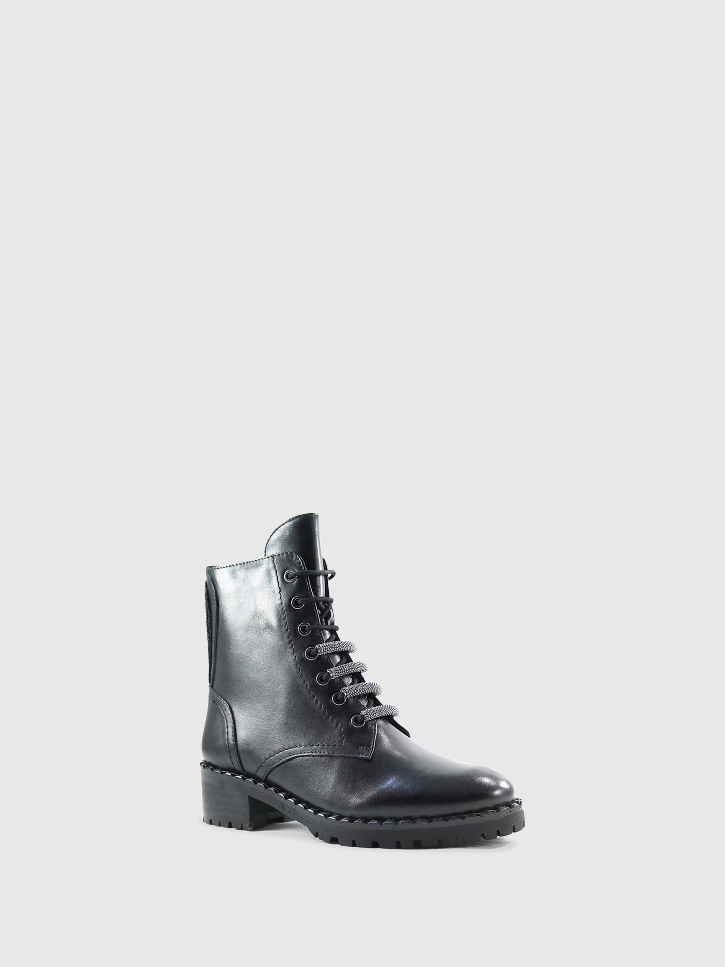 PARODI SHOES Botins com Fecho 95/SARDEGNA Preto