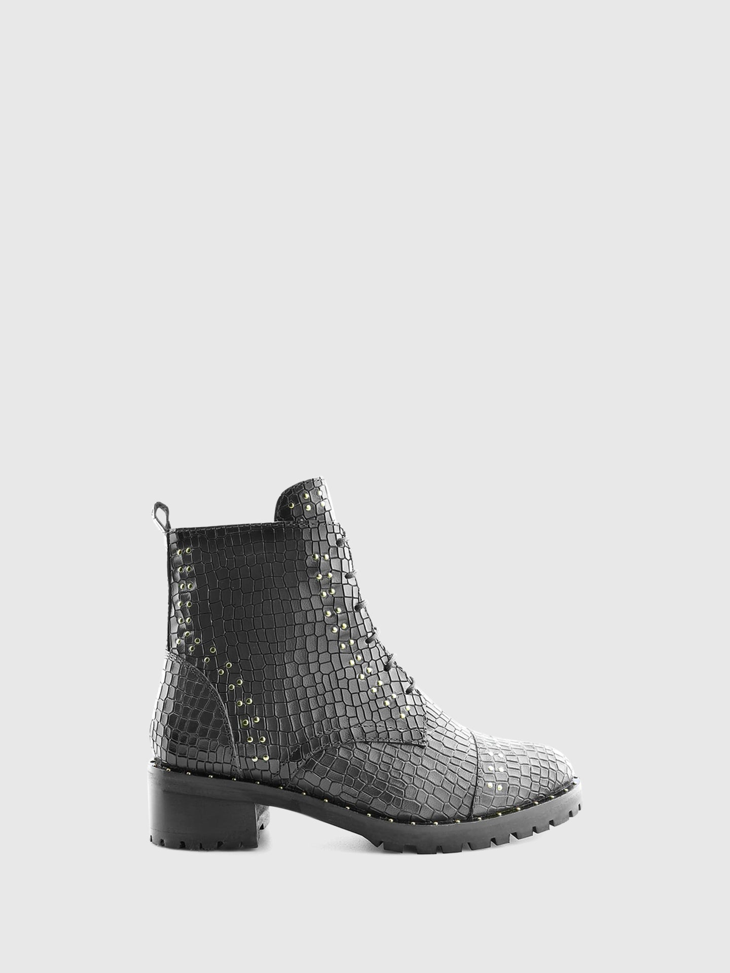 PARODI SHOES Botins com Atacadores em Preto