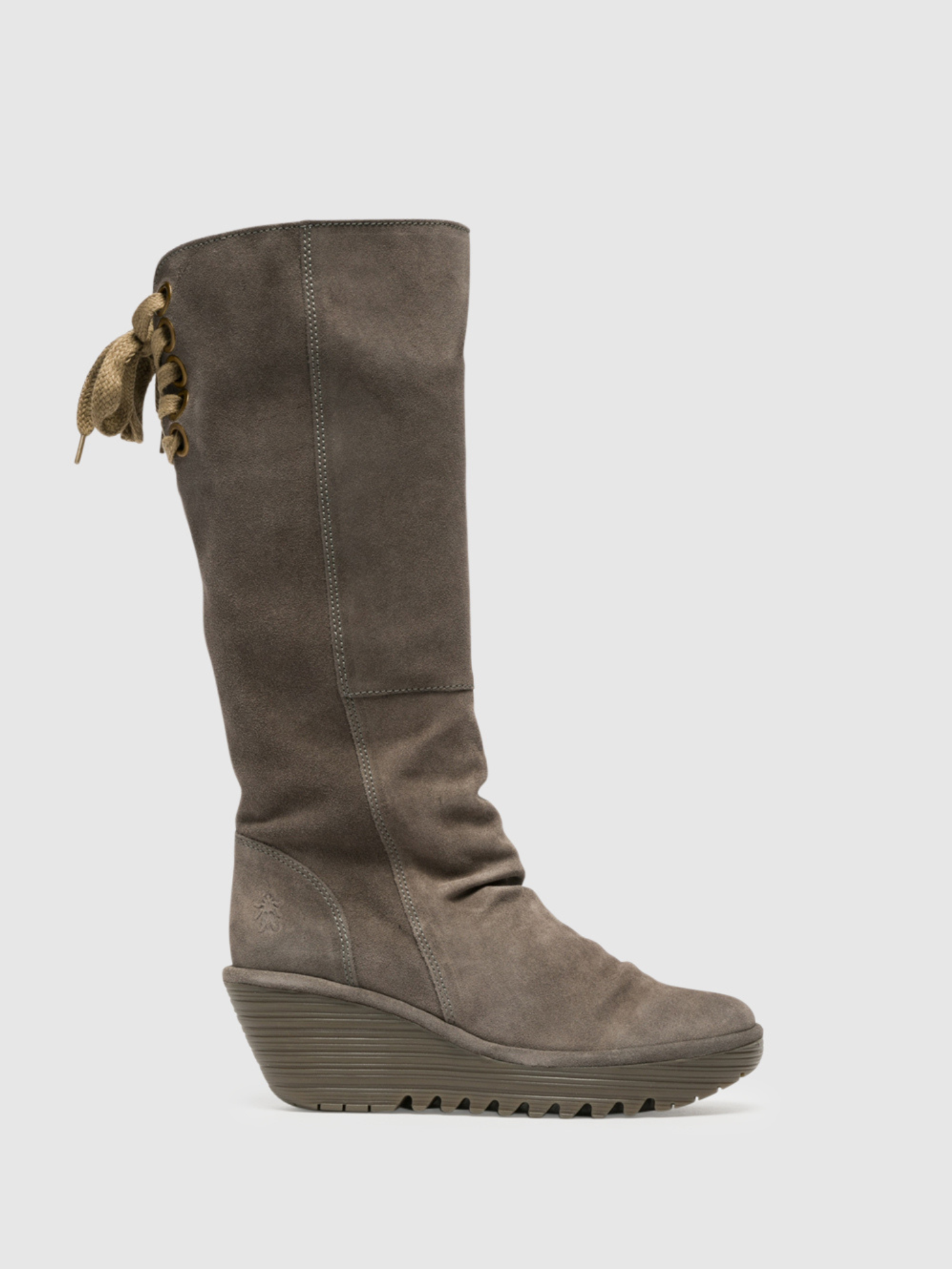 Fly London Botas de Cano-Alto em Cinzento Claro