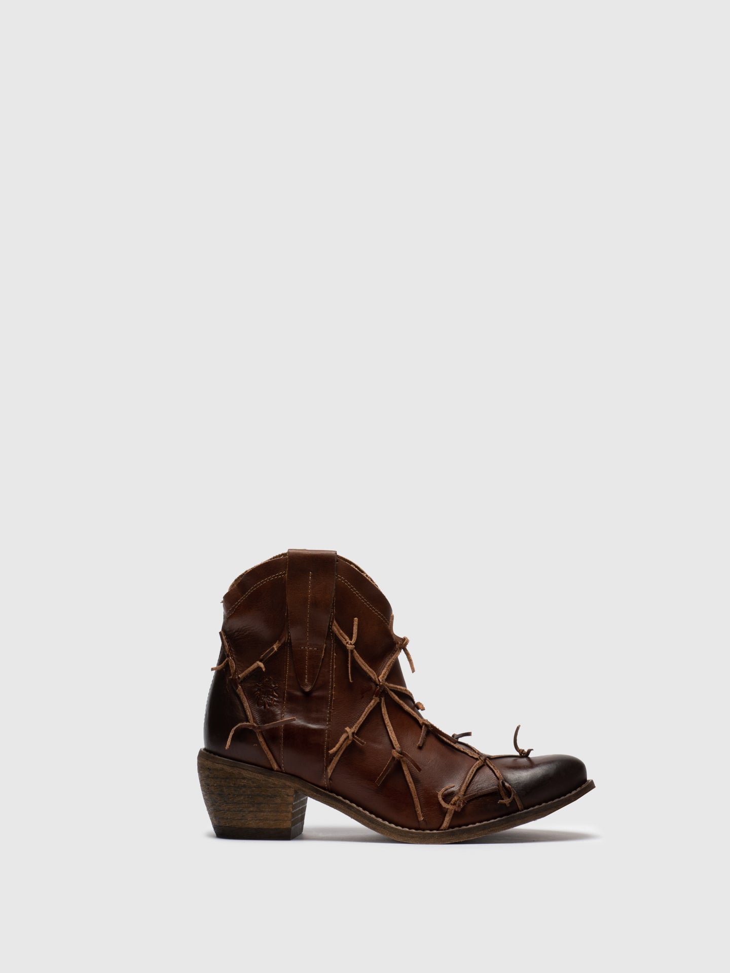 Fly London Chocolate Zip Up Ankle Boots