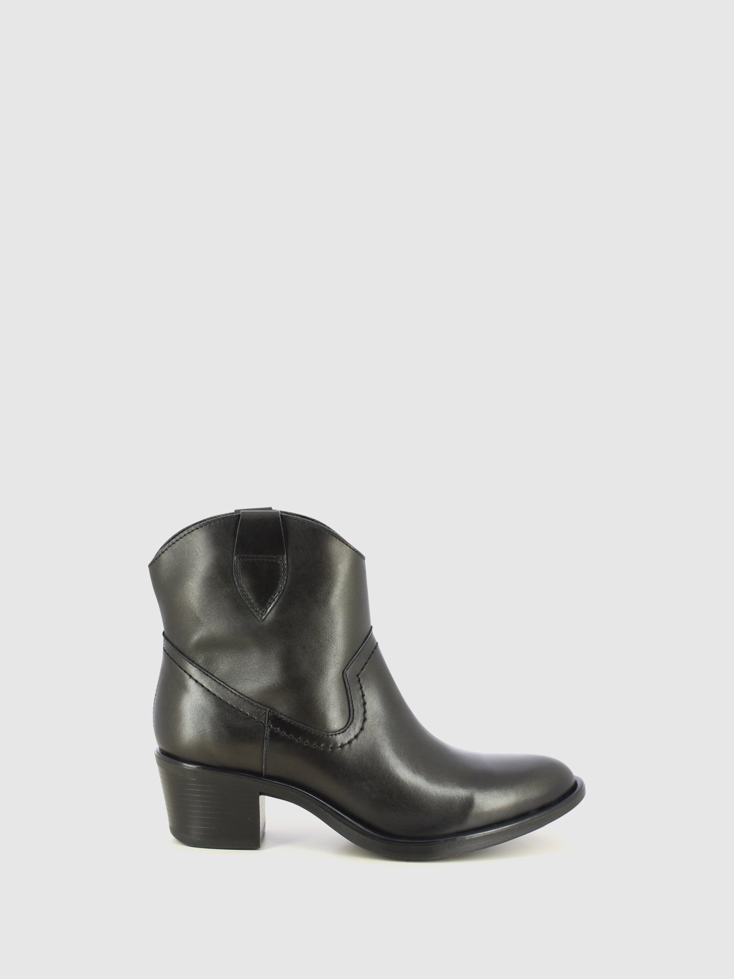 Foreva Botins Texanas em Pele Preta