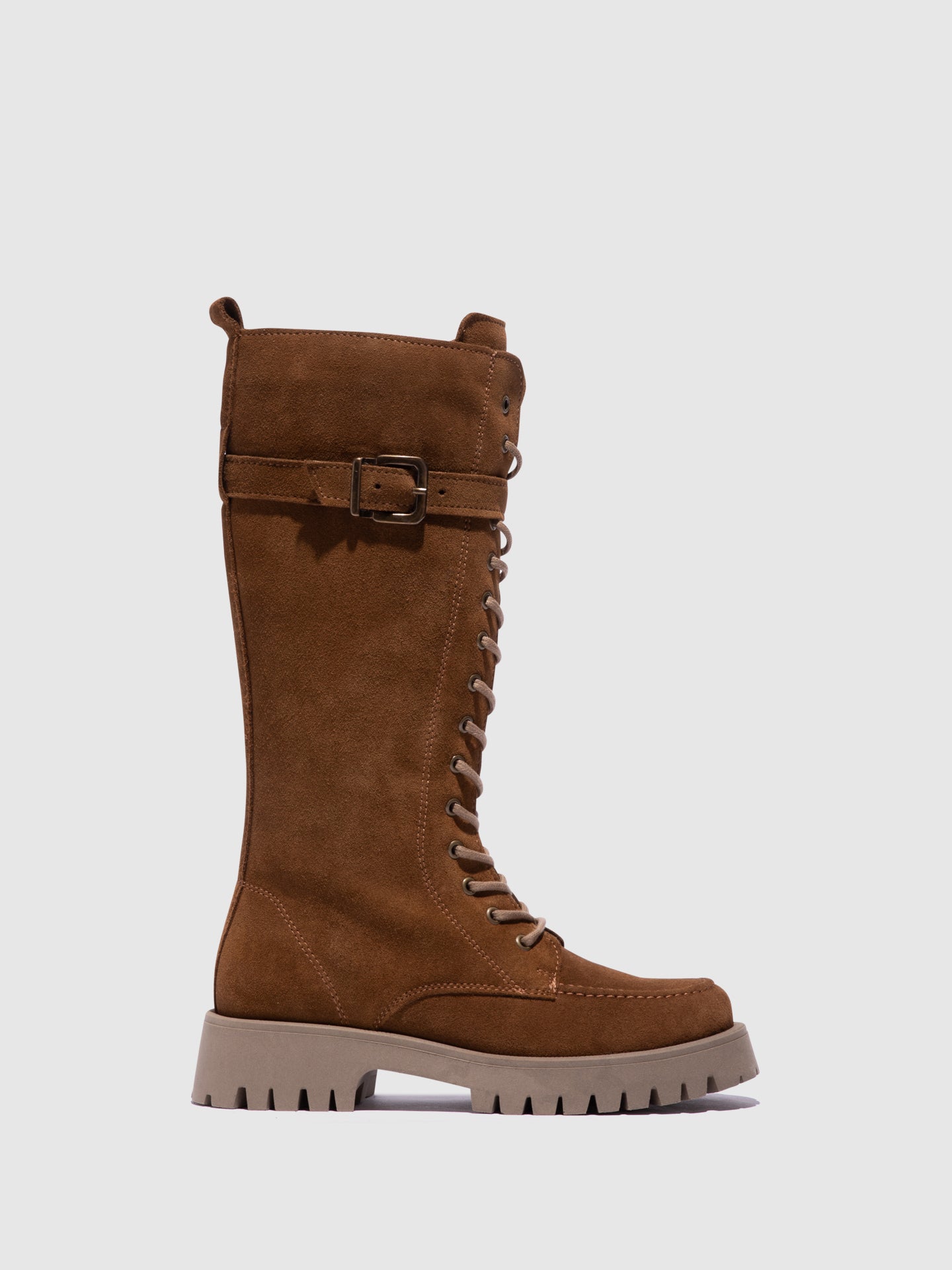 Foreva Botas com Atacadores em Camel