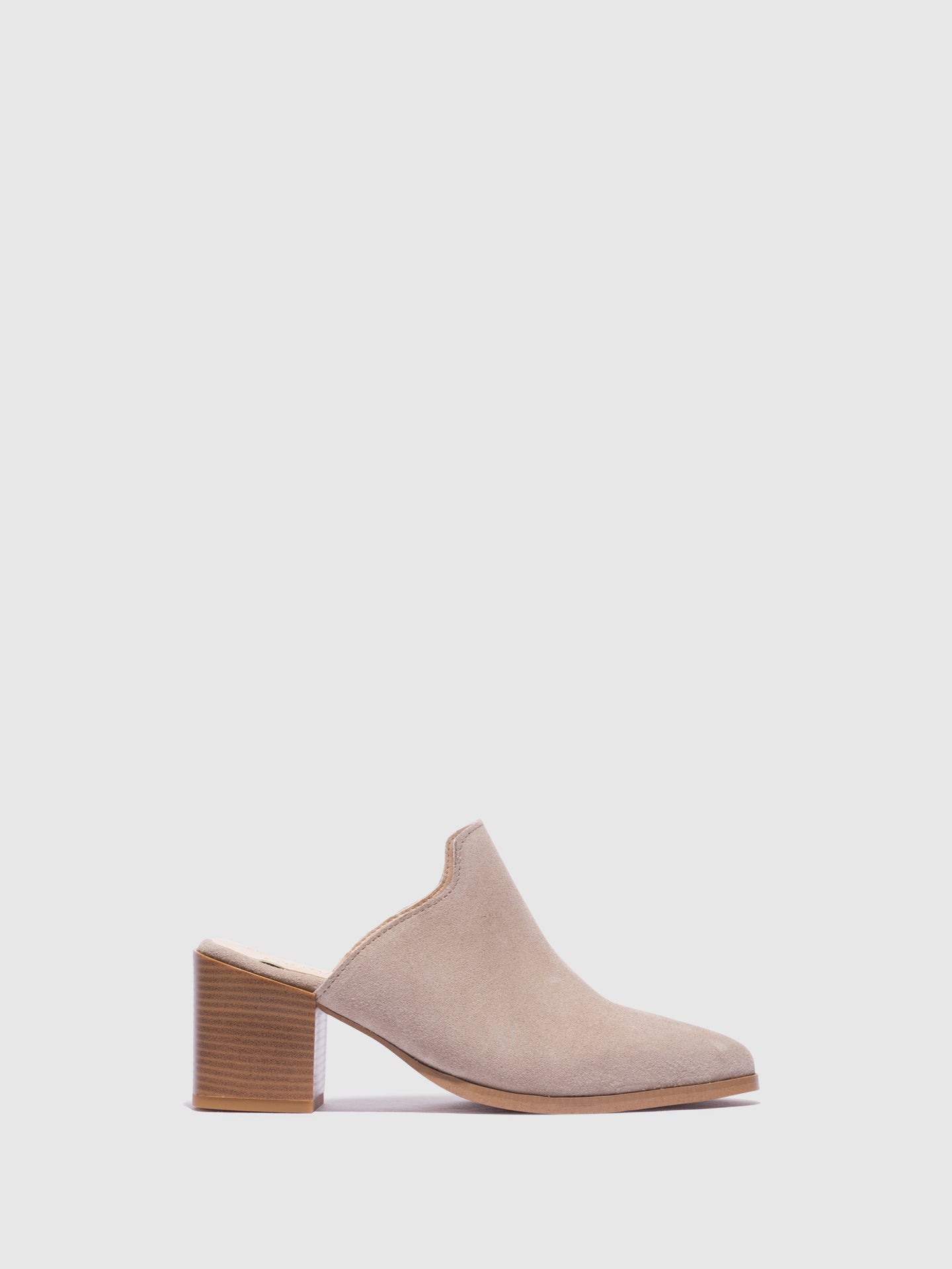 Foreva Mules Pontiagudas em Taupe