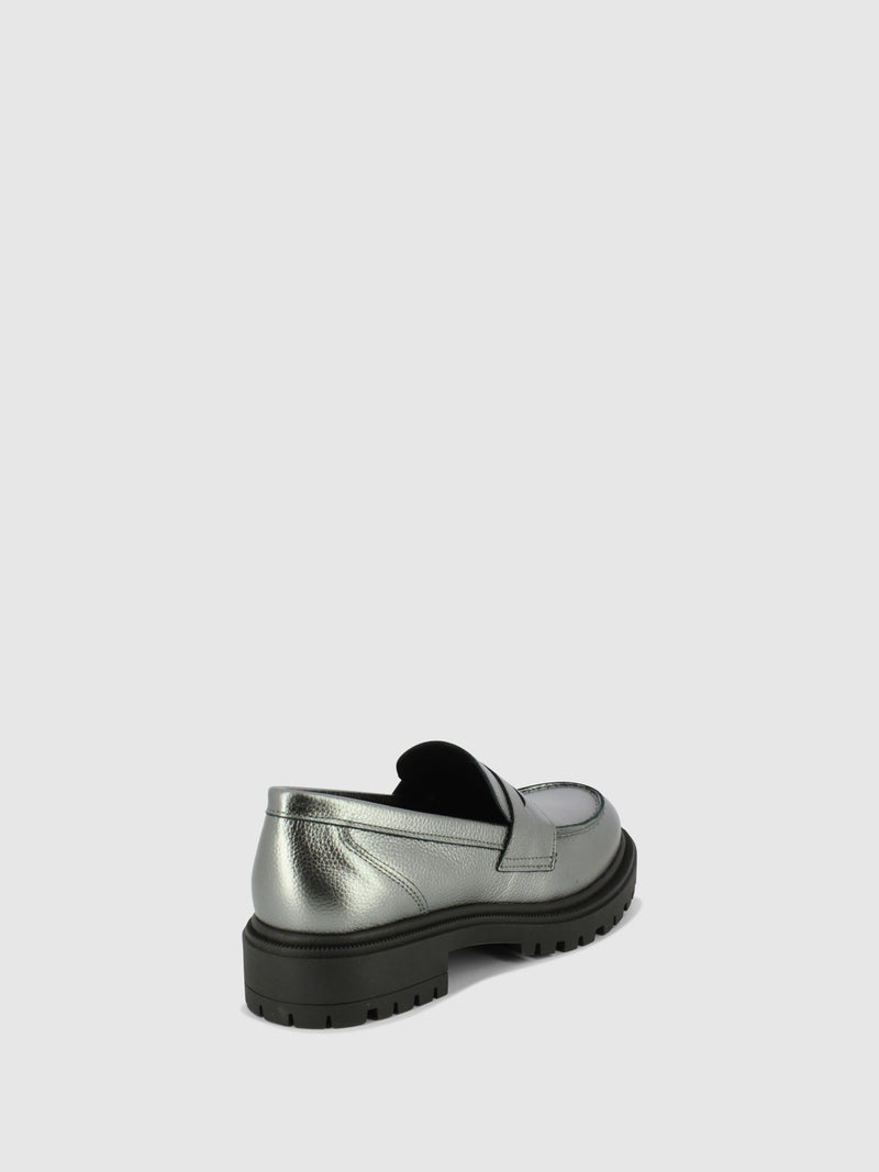 Foreva Sapatos Mocassins em Prateado