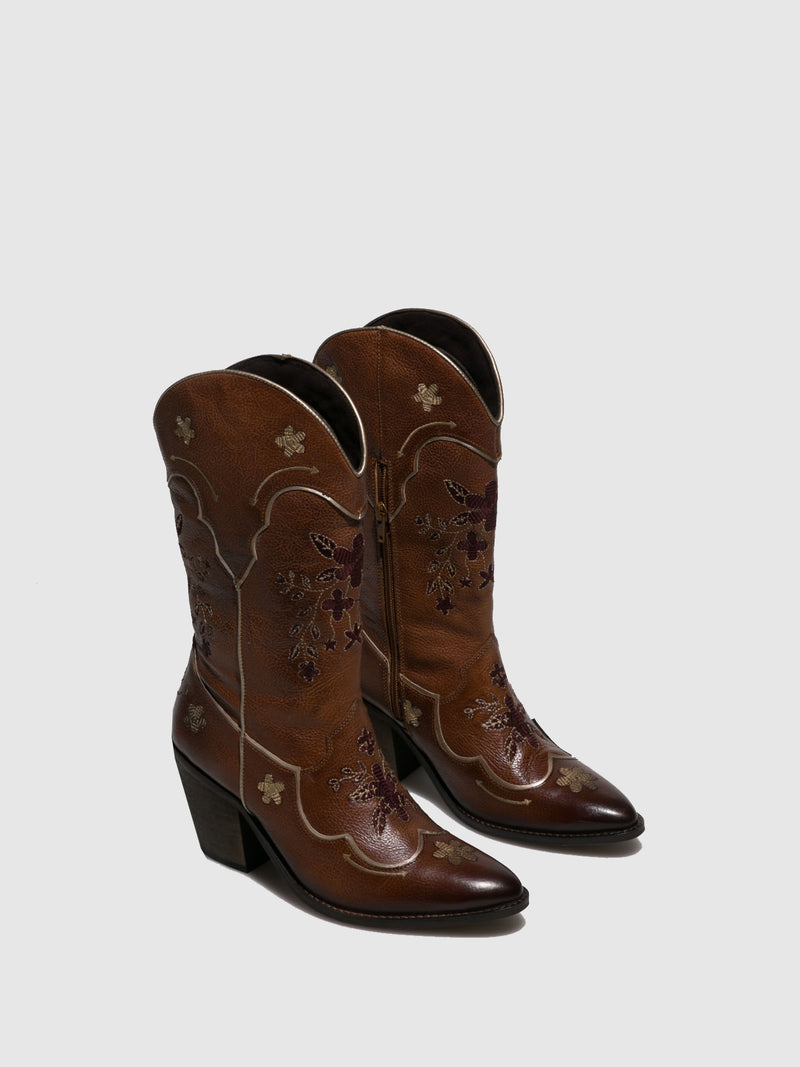 Foreva Botas Texanas em Cognac