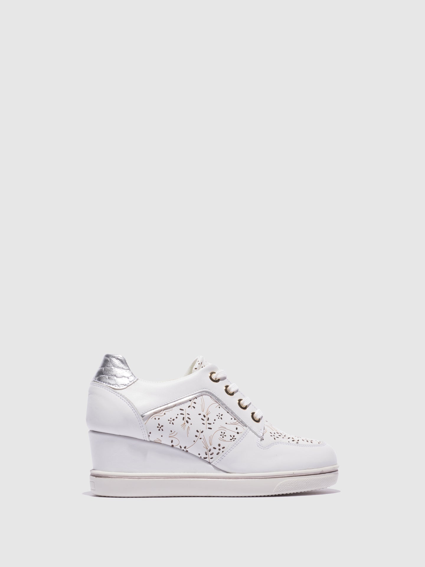 Foreva Sapatos com Cunha em Branco