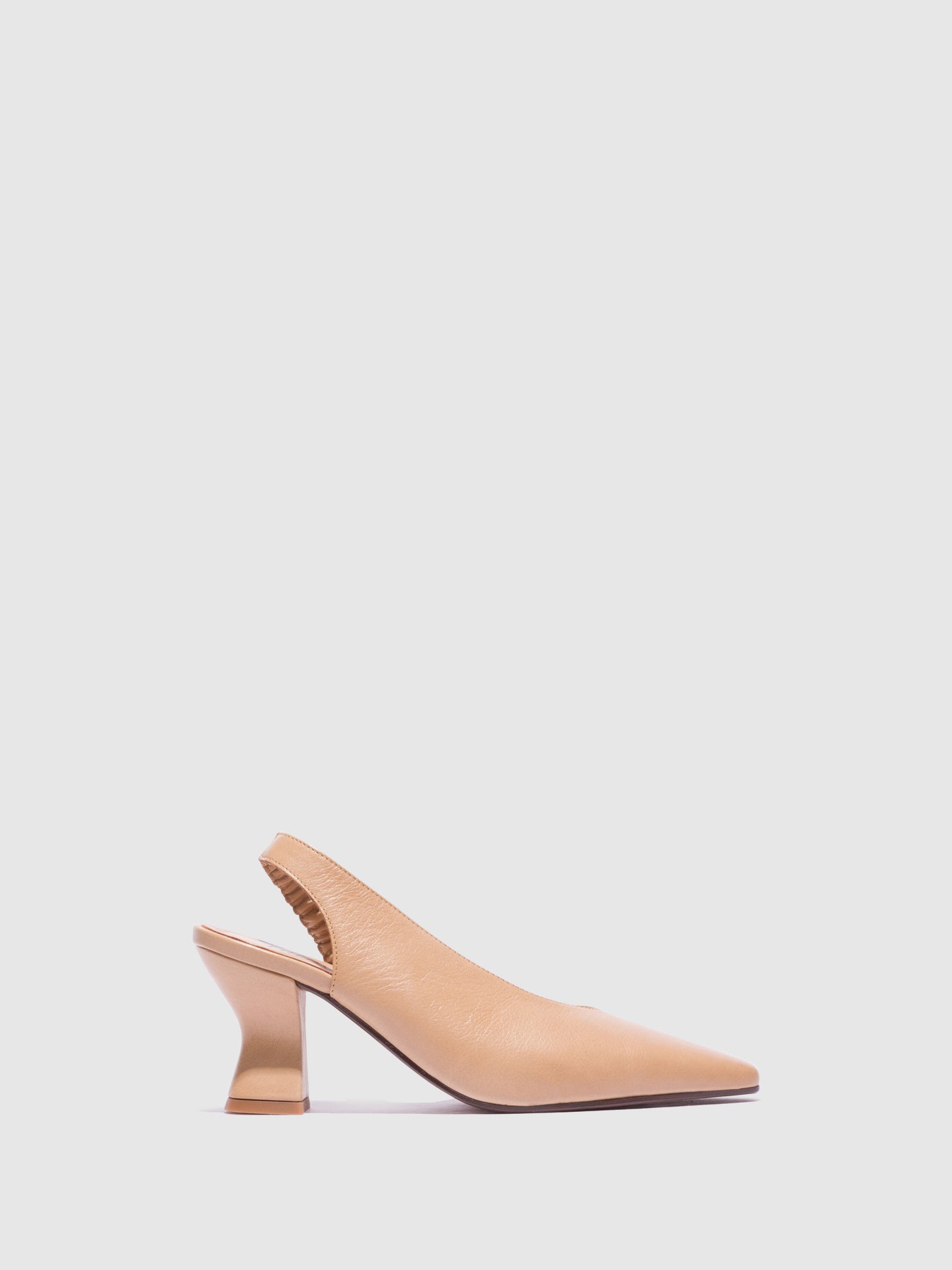 Foreva Sapatos com Tira no Tornozelo em Bege