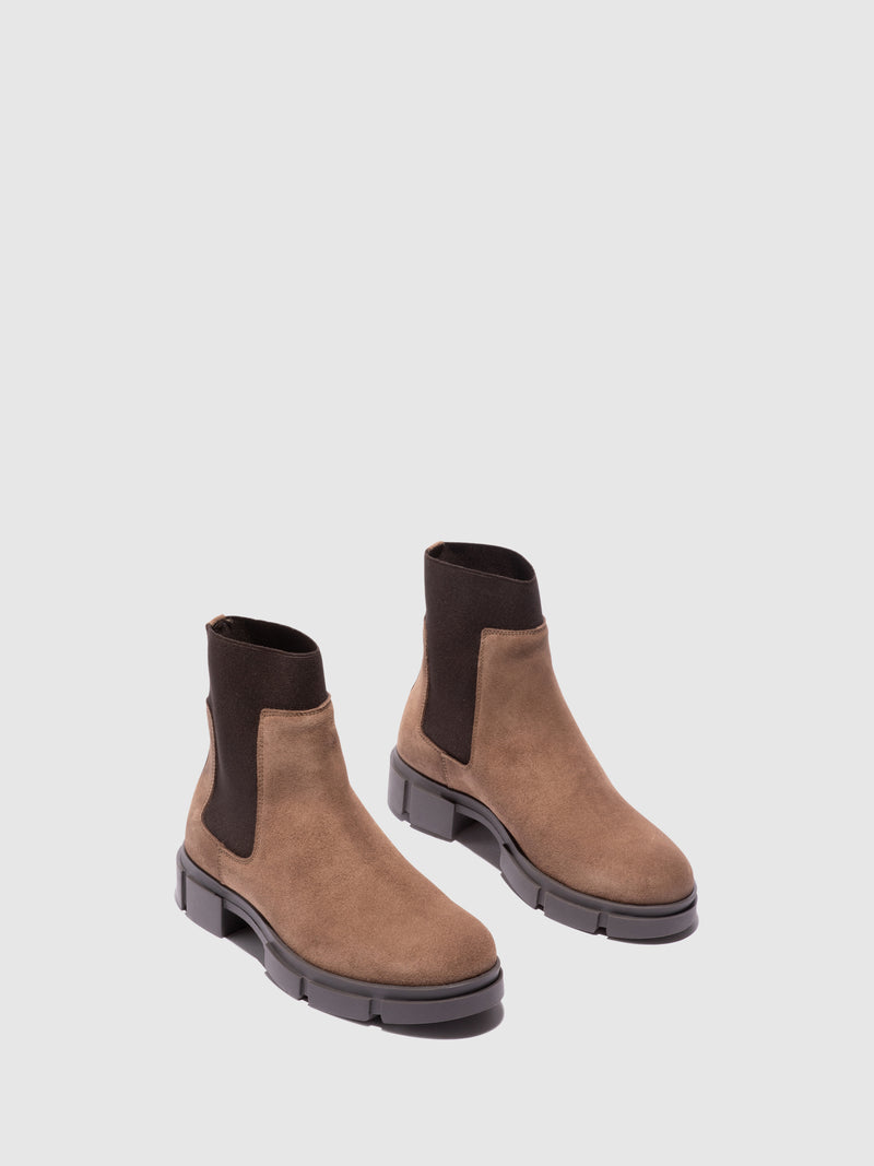 Fungi Botins Chelsea em Taupe
