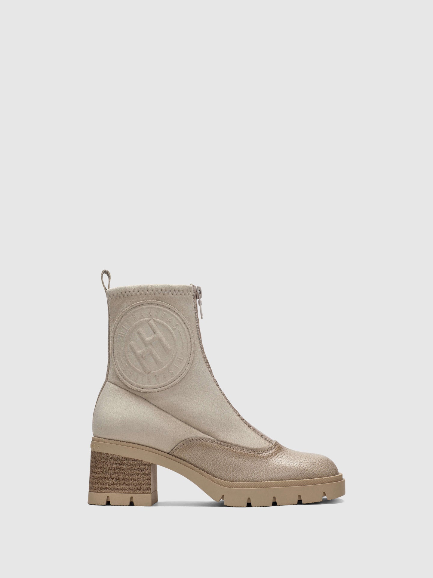 Hispanitas Botins com Fecho em Bege