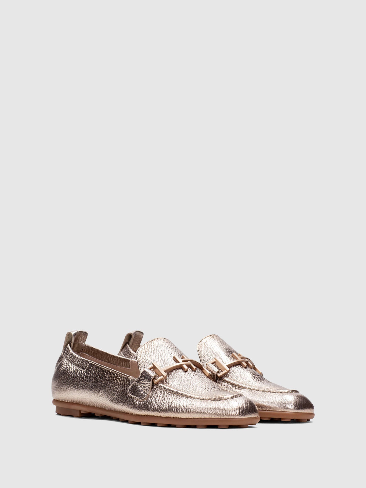 Hispanitas Sapatos Loafer em Champanhe
