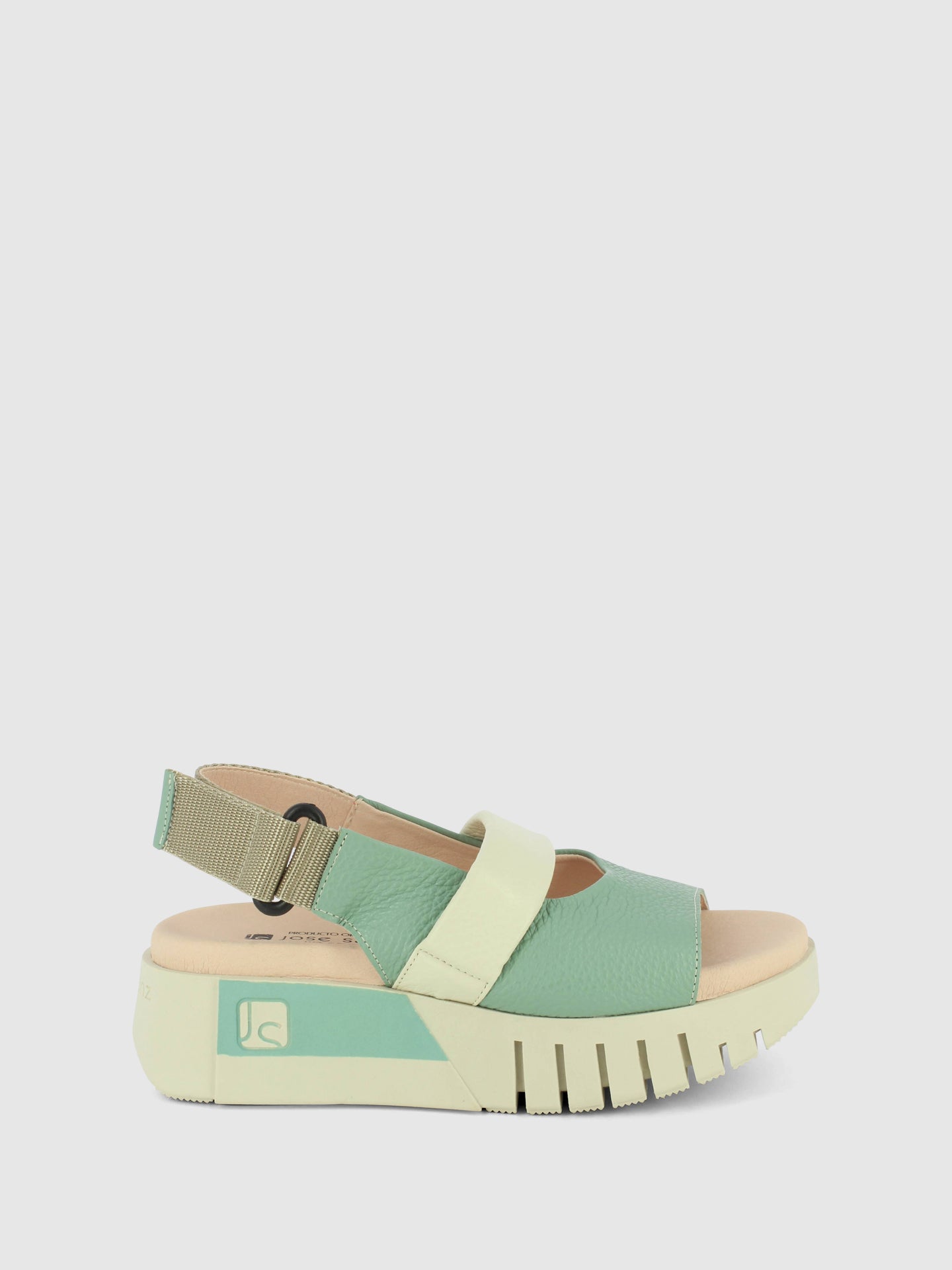 Jose Saenz Sandálias com Velcro em Azul Aquamarine