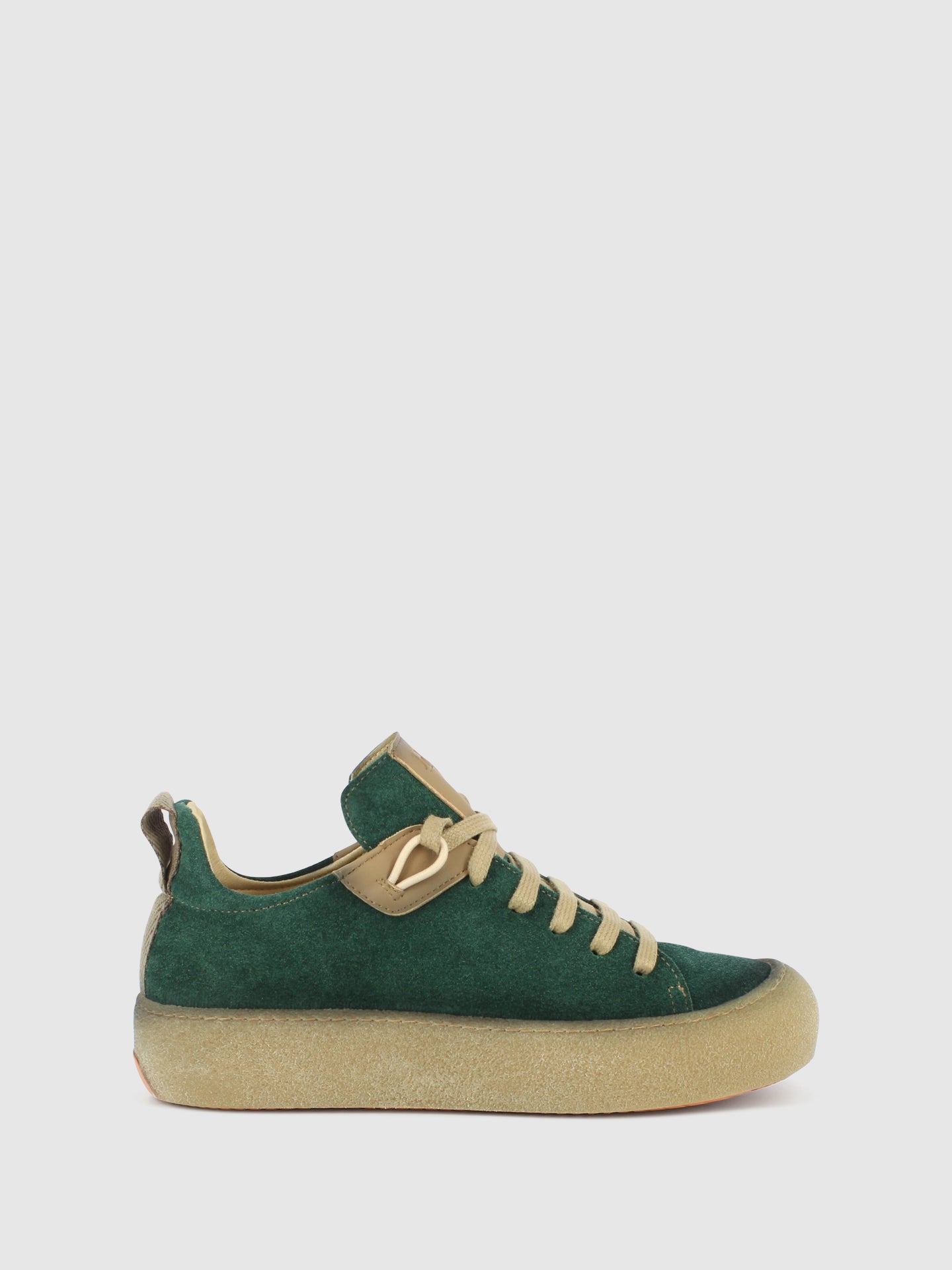 Jose Saenz Sapatos com Atacadores em Khaki