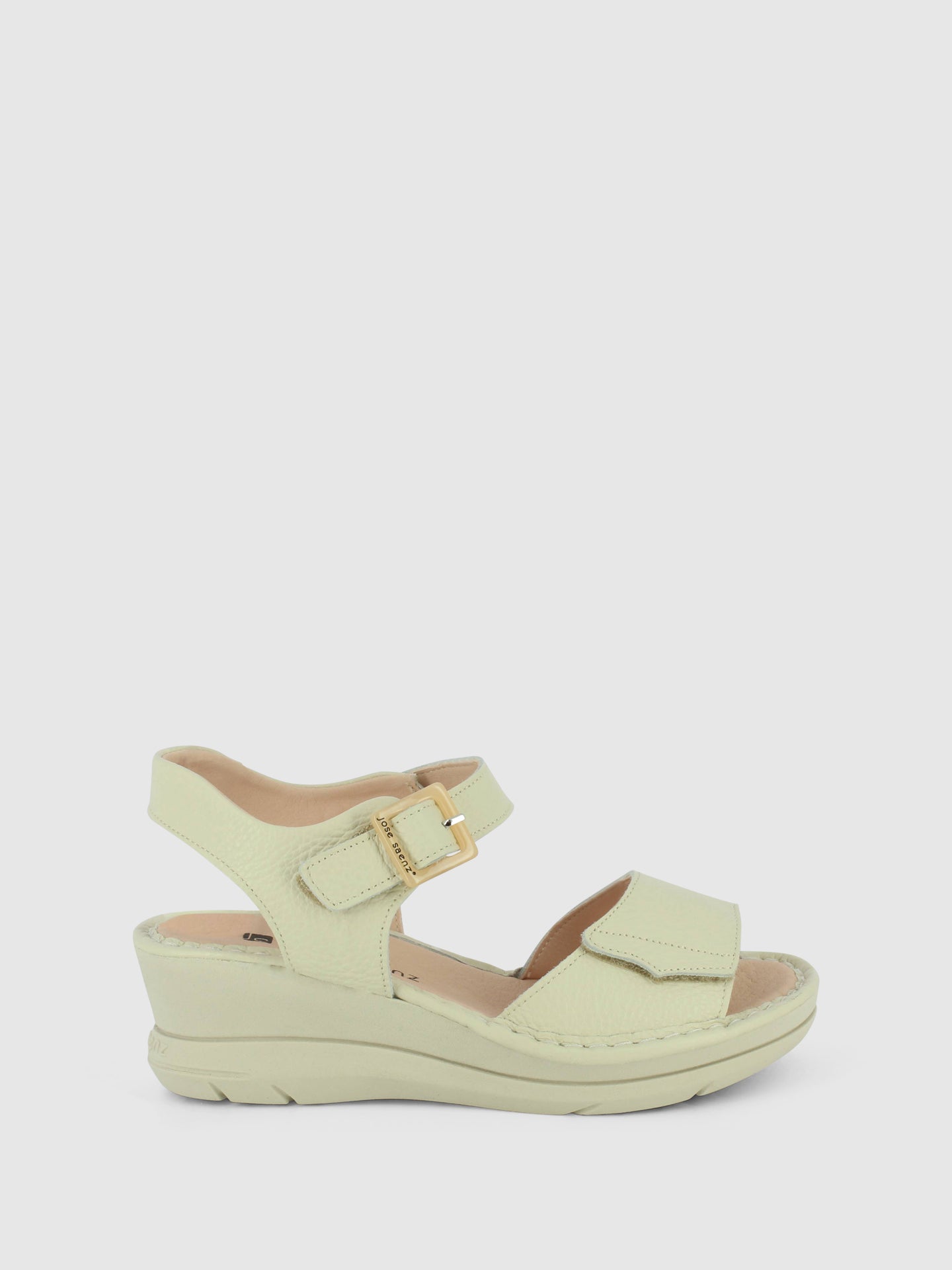 Jose Saenz Sandálias com Velcro em Branco Cru