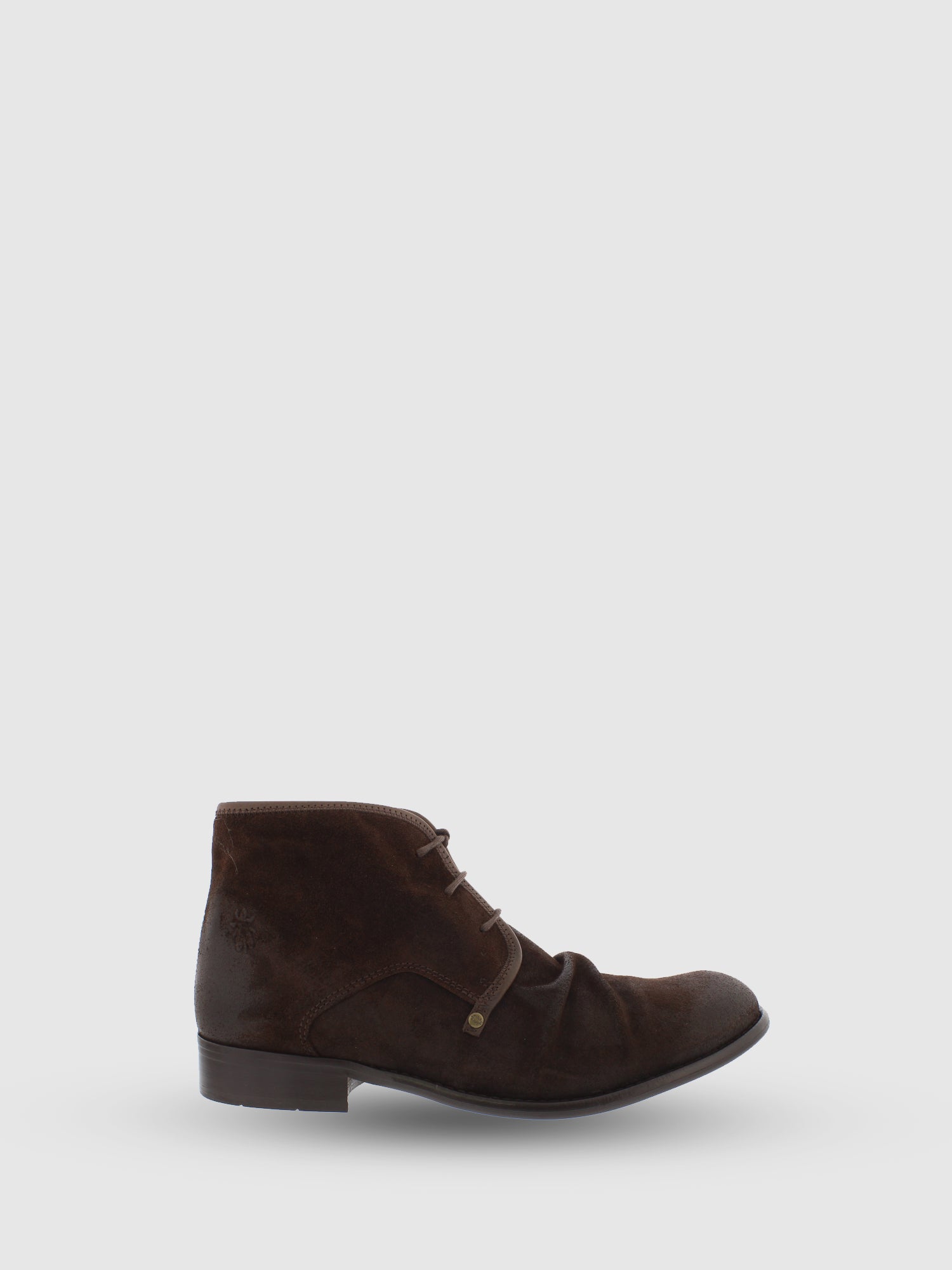 Fly London Botins com Atacadores em Castanho Chocolate