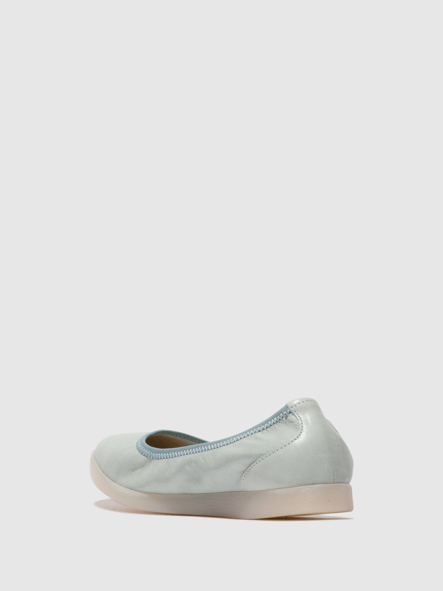 Softinos Blue Elasticated Ballerinas