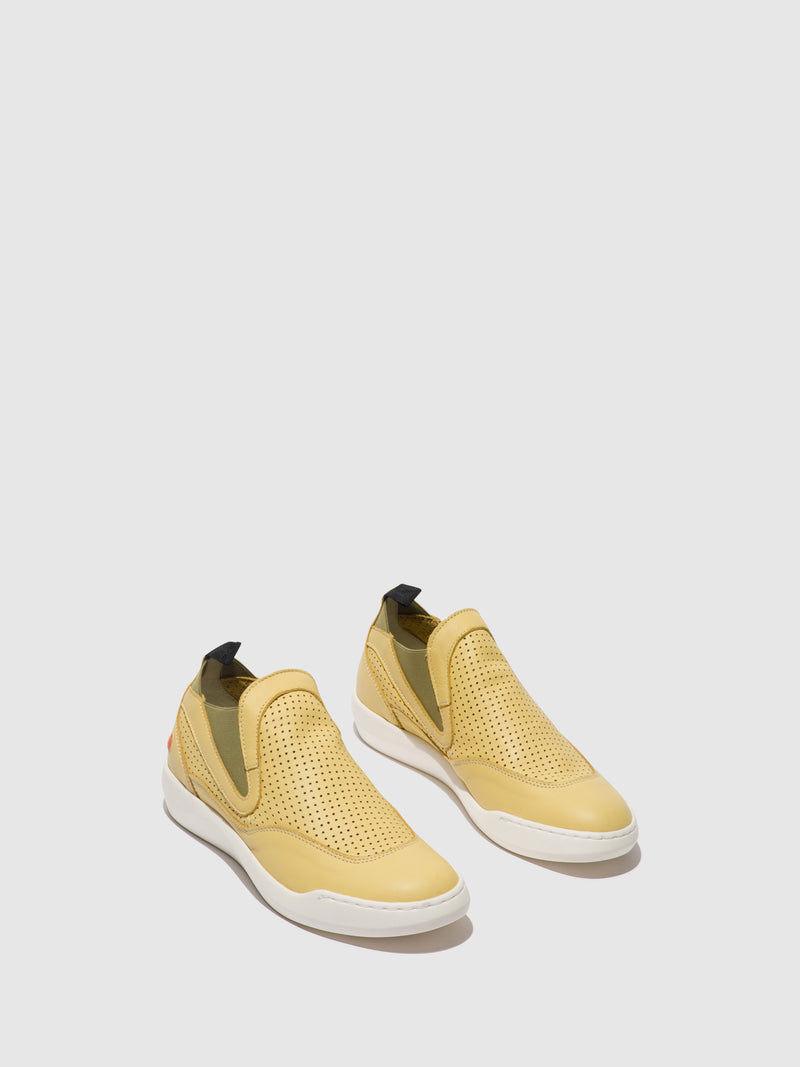 Softinos Sapatos Slip-on BRAY721SOF LIGHT YELLOW/OLIVE