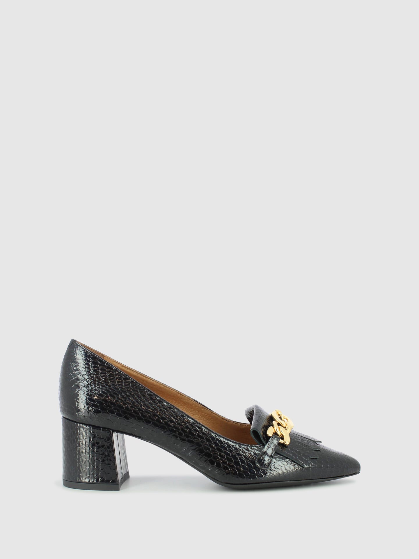 Sofia Costa Sapatos com Apliques em Preto