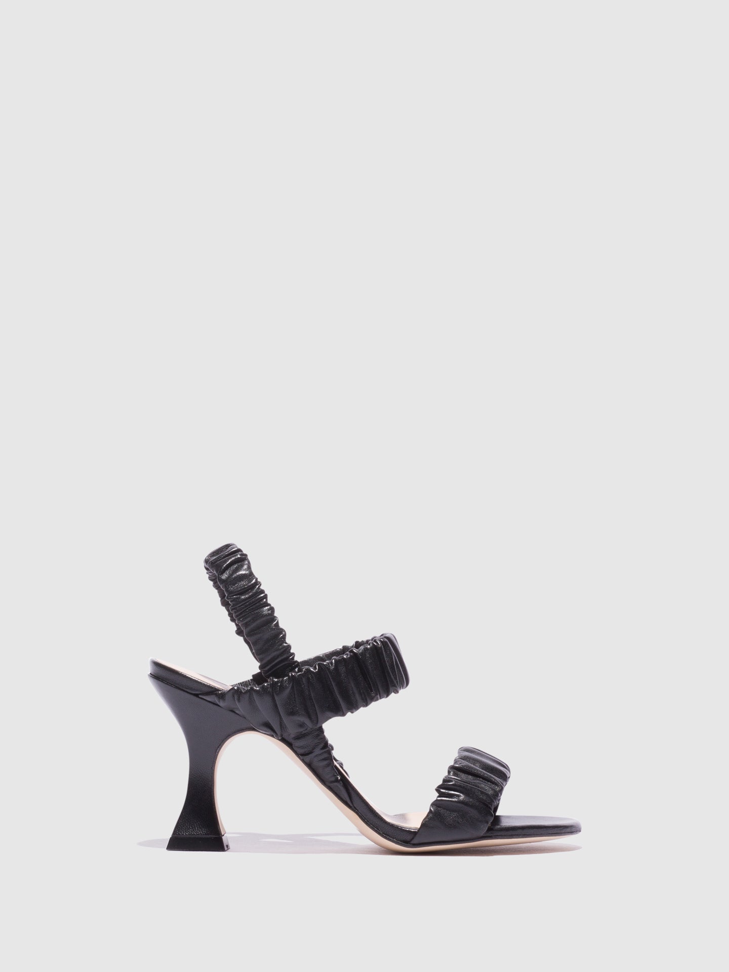 Sofia Costa Black Heel Sandals