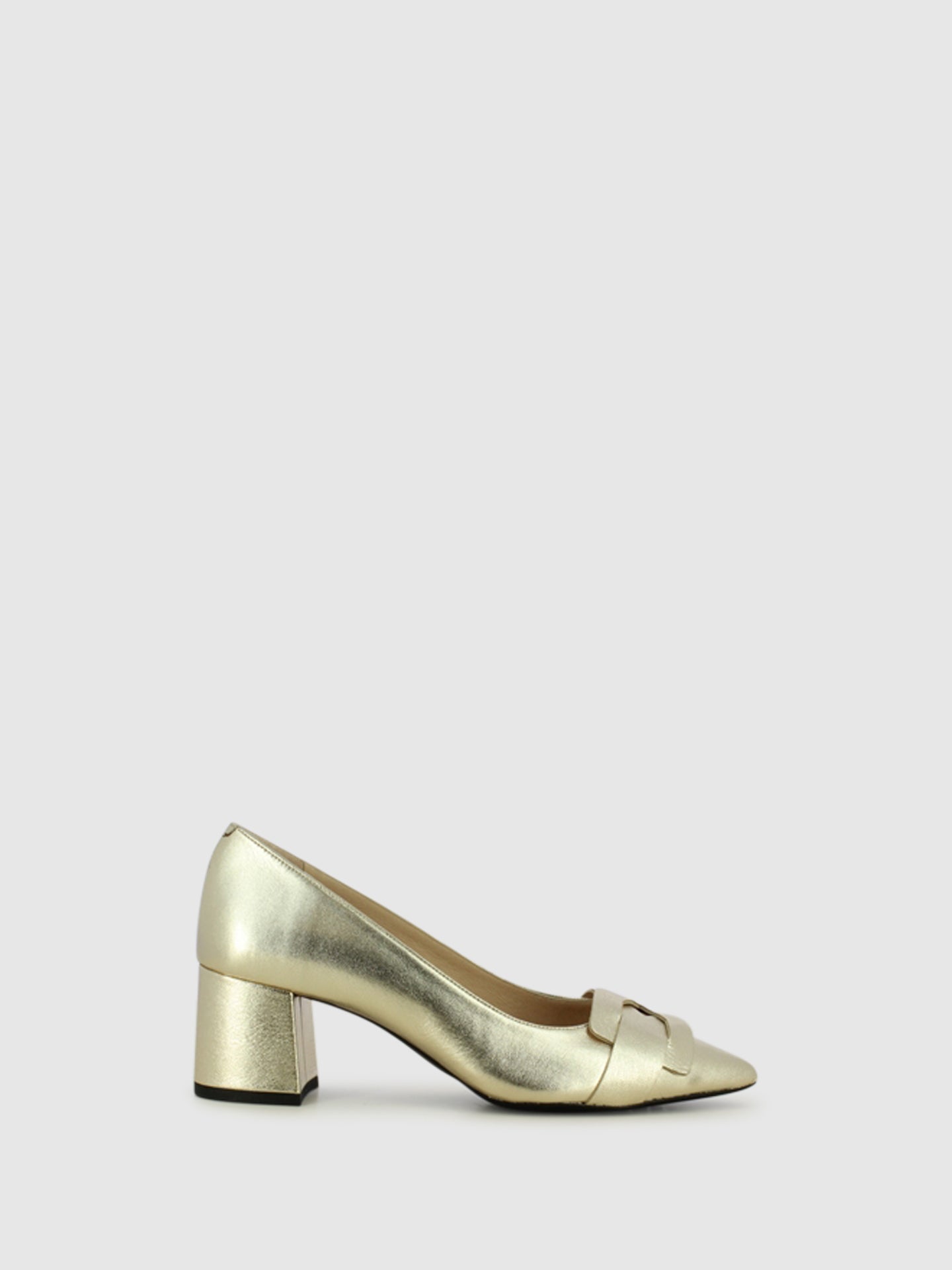 Sofia Costa Sapatos Pontiagudos em Dourado