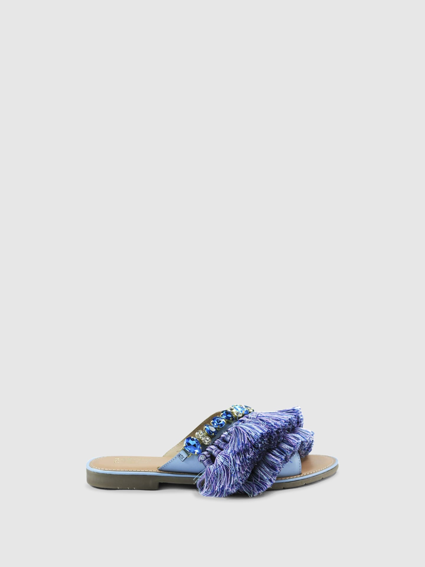 PARODI SHOES Mules Rasas 53/1832CELESTE Light Blue