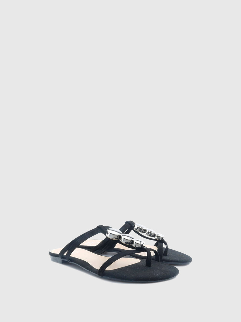 QUERO QUERO Chinelos de estilo Casual 13/QQ5025PRETO Black