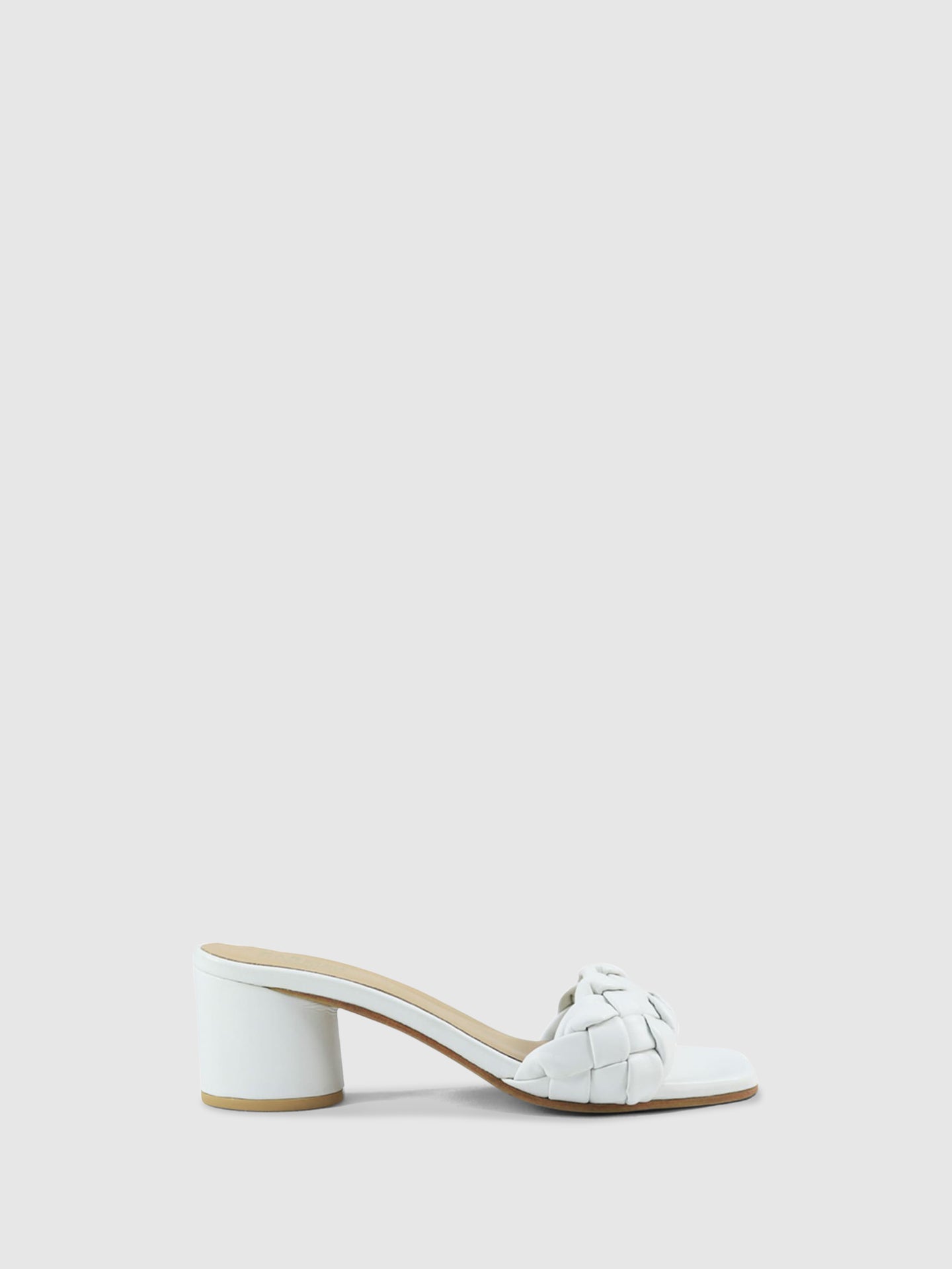 PARODI SHOES Mules de Ponta Quadrada 53/1906BIANCO White