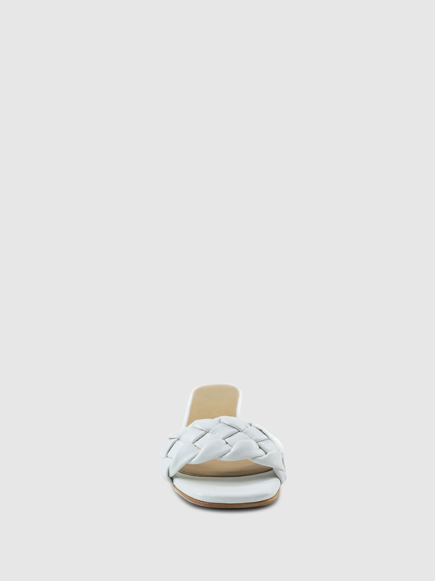 PARODI SHOES Mules de Ponta Quadrada 53/1906BIANCO White