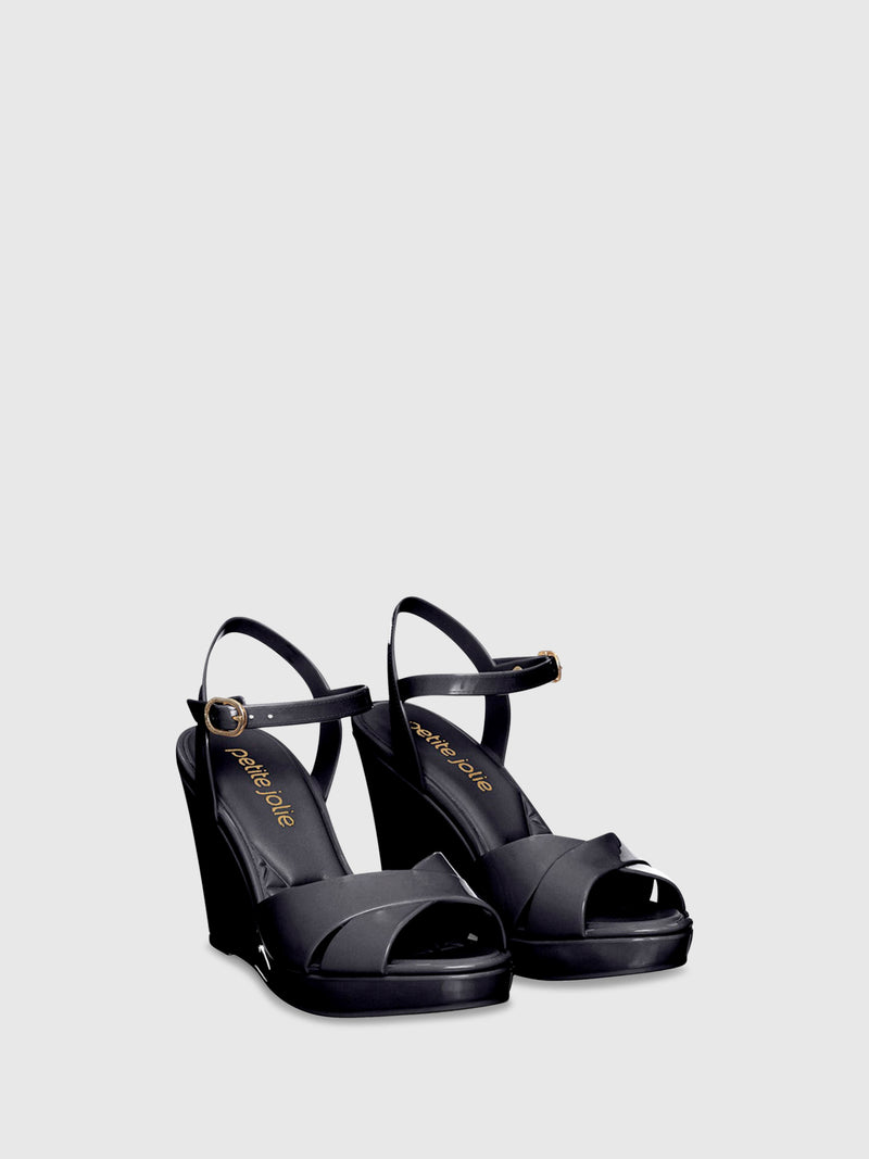 PARODI SHOES Sandálias de Cunha 11/5134PRETO Black