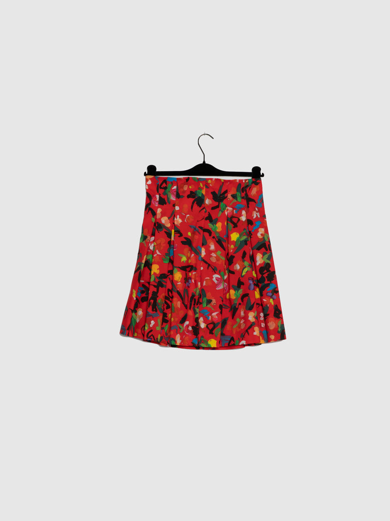Philosophy Saia com Flores em Vermelho