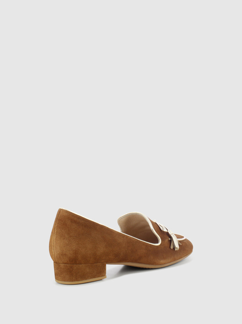 Sofia Costa Sapatos de Vela em Camel