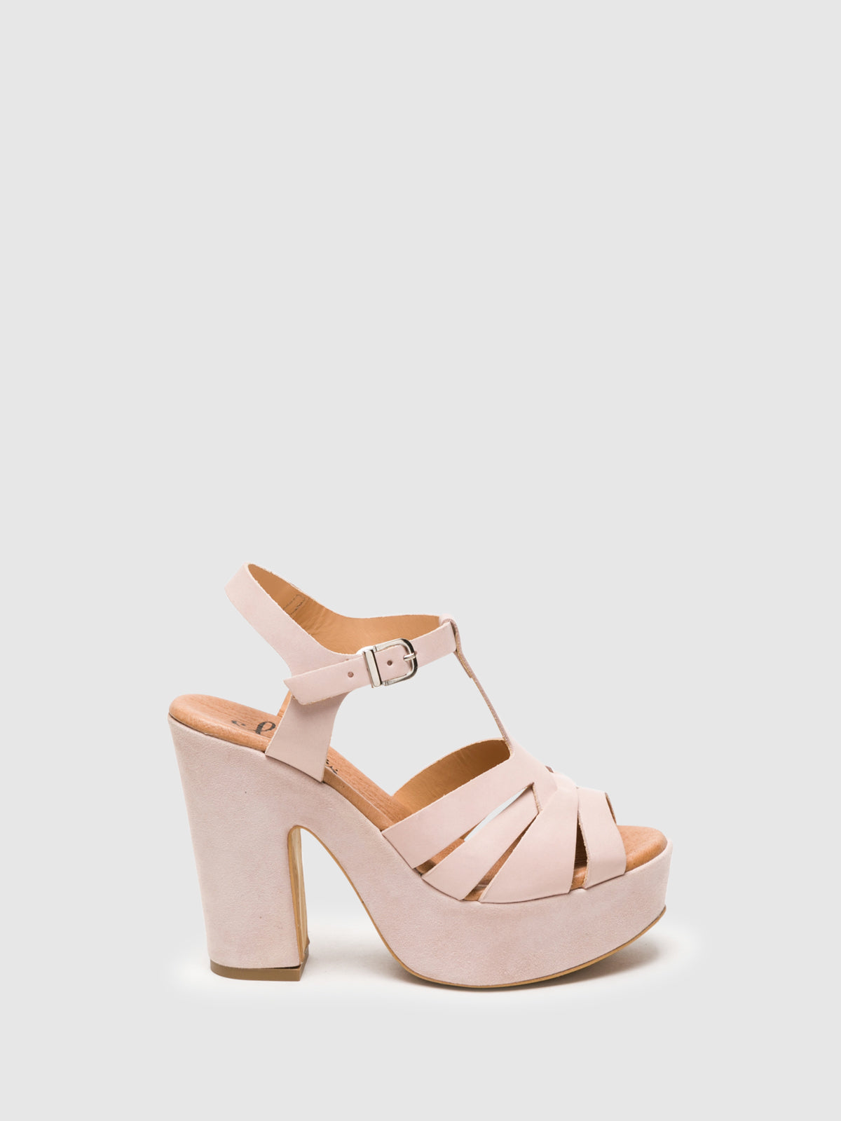 Clay's Sandálias com Fivela em Rosa Claro